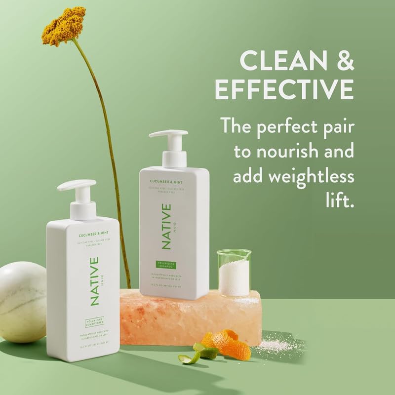 Foto 4 pulgar | Set De Champú Y Acondicionador Native Volumizing Cucumber & Mint - Venta Internacional.
