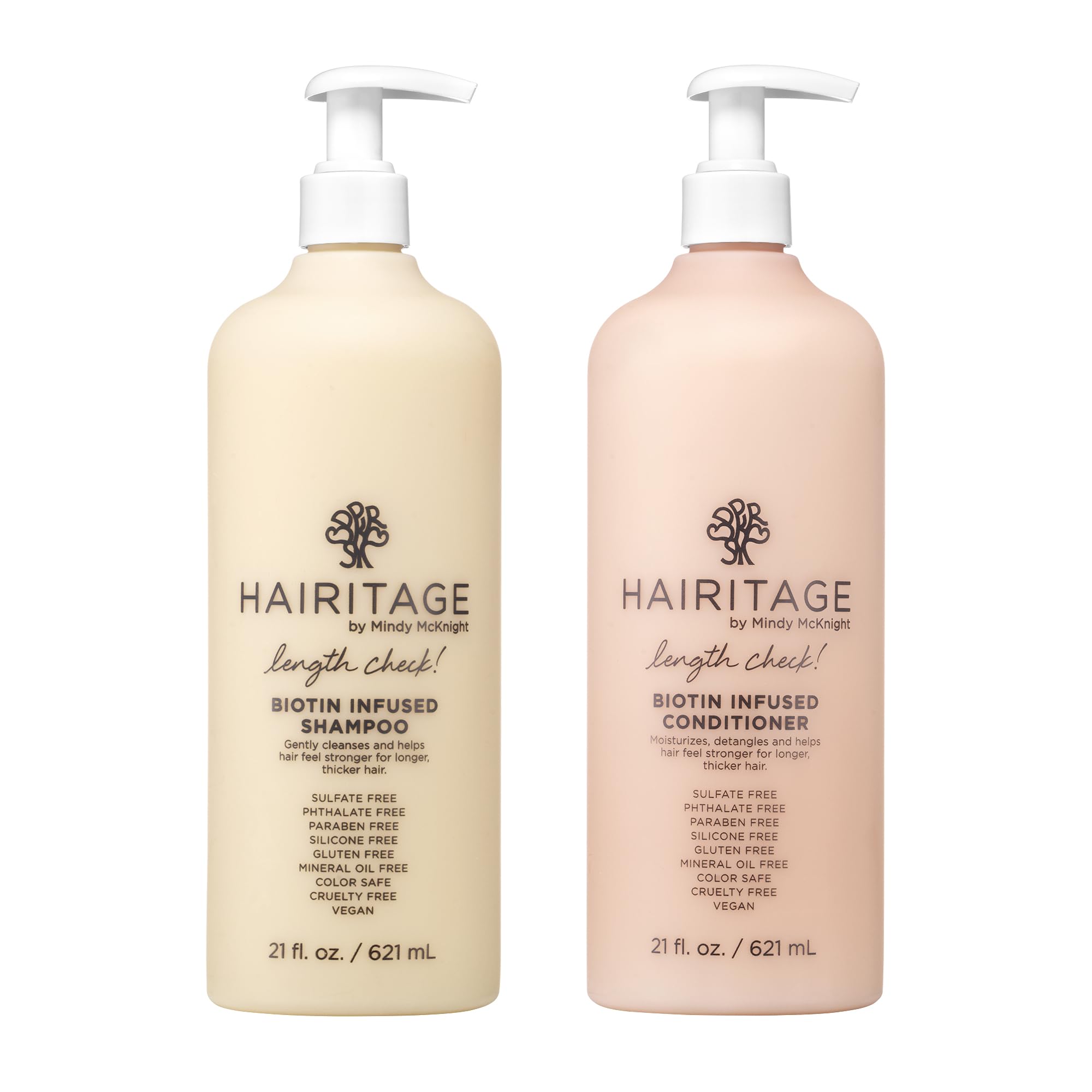 Set De Champú Y Acondicionador Hairitage Length Check 620 Ml - Venta Internacional.