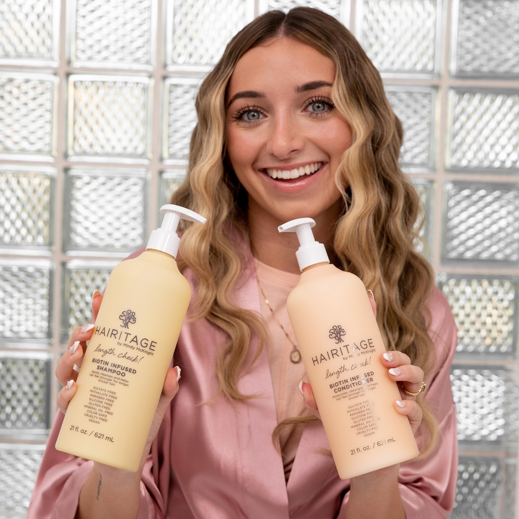 Foto 3 pulgar | Set De Champú Y Acondicionador Hairitage Length Check 620 Ml - Venta Internacional.