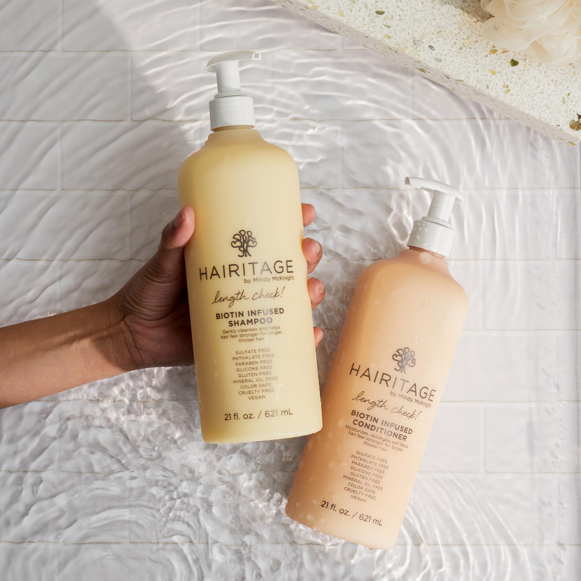 Foto 4 pulgar | Set De Champú Y Acondicionador Hairitage Length Check 620 Ml - Venta Internacional.