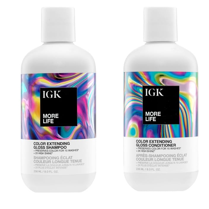 Set De Champú Y Acondicionador Igk More Life Color Extender - Venta Internacional.