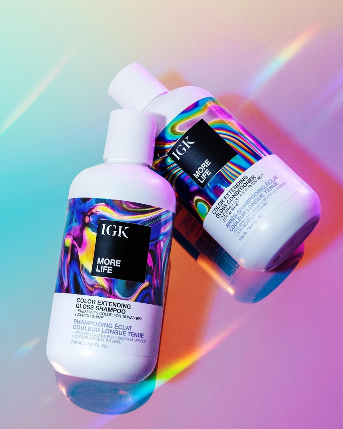 Foto 7 | Set De Champú Y Acondicionador Igk More Life Color Extender - Venta Internacional.