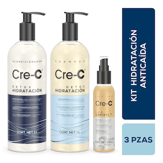 Foto 1 | Set Shampoo Acondicionador Détox Hidratación Y Loción Capilar Capixyl