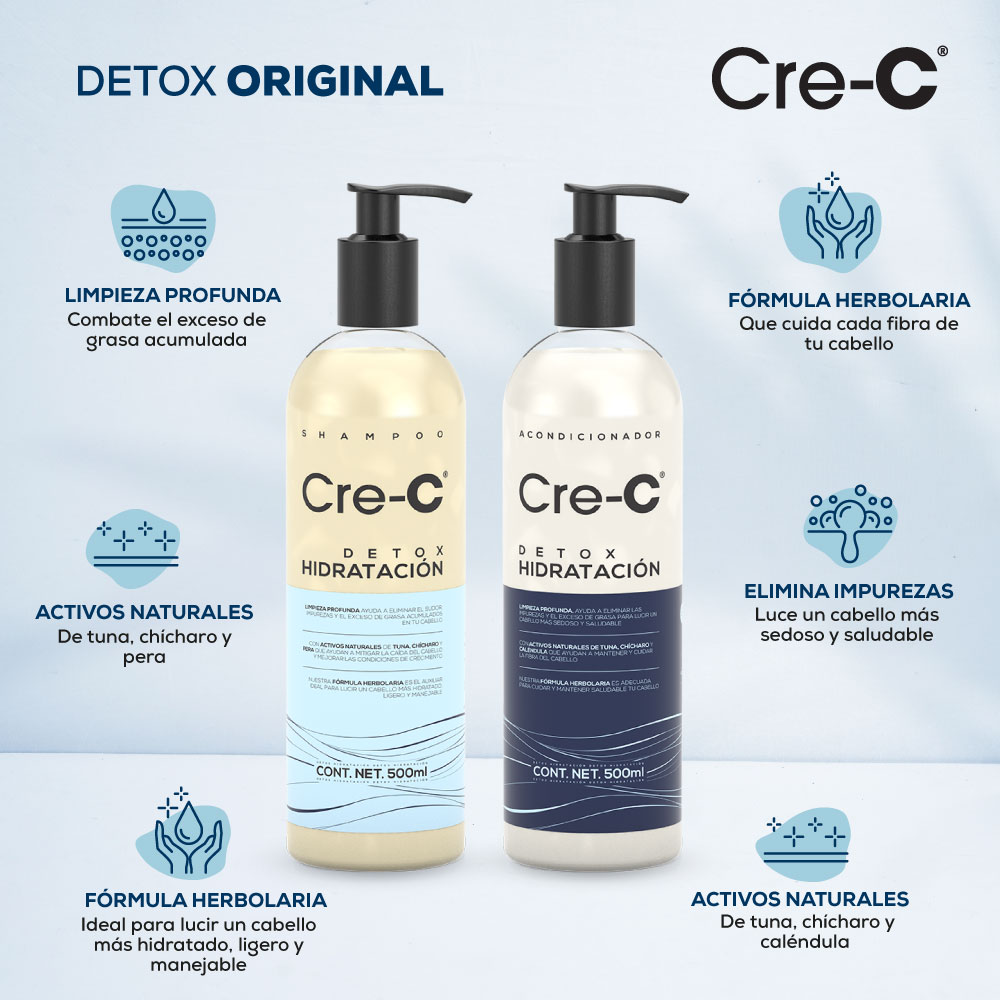 Foto 3 pulgar | Set Shampoo Acondicionador Détox Hidratación Y Loción Capilar Capixyl