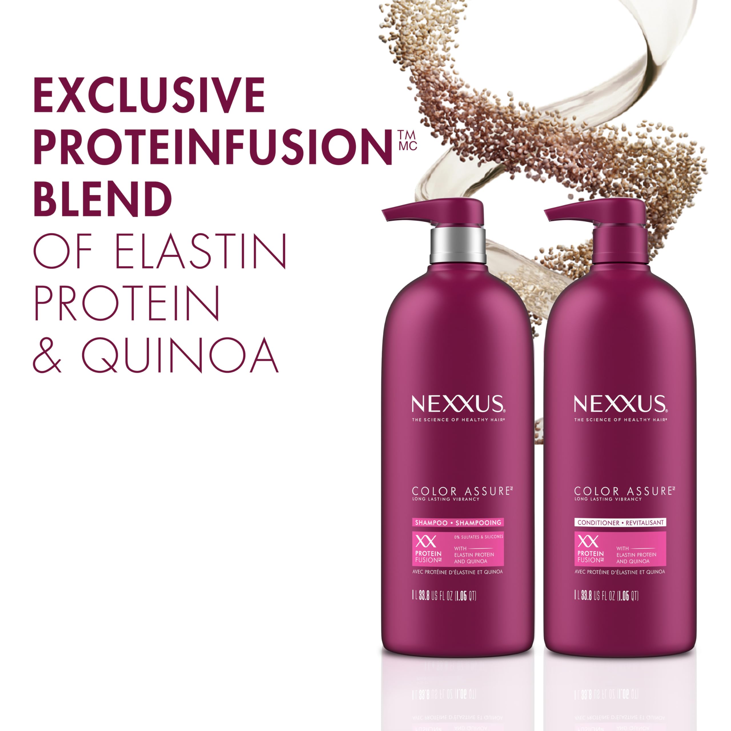 Foto 2 | Set De Champú Y Acondicionador Nexxus Color Assure 1l - Venta Internacional.