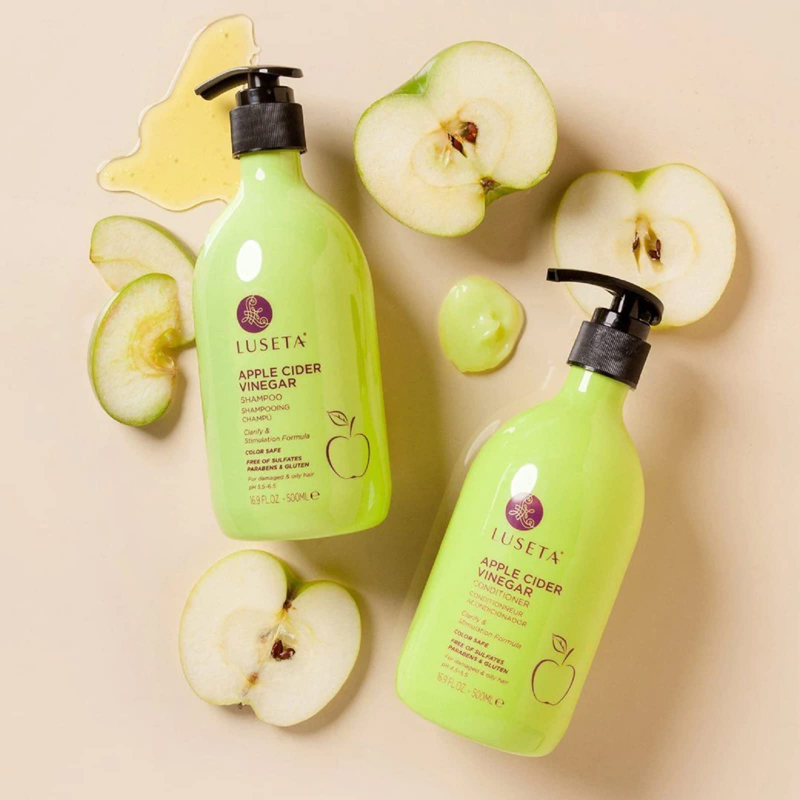 Foto 3 pulgar | Set De Champú Y Acondicionador Luseta Con Vinagre De Manzana, 500 Ml - Venta Internacional.