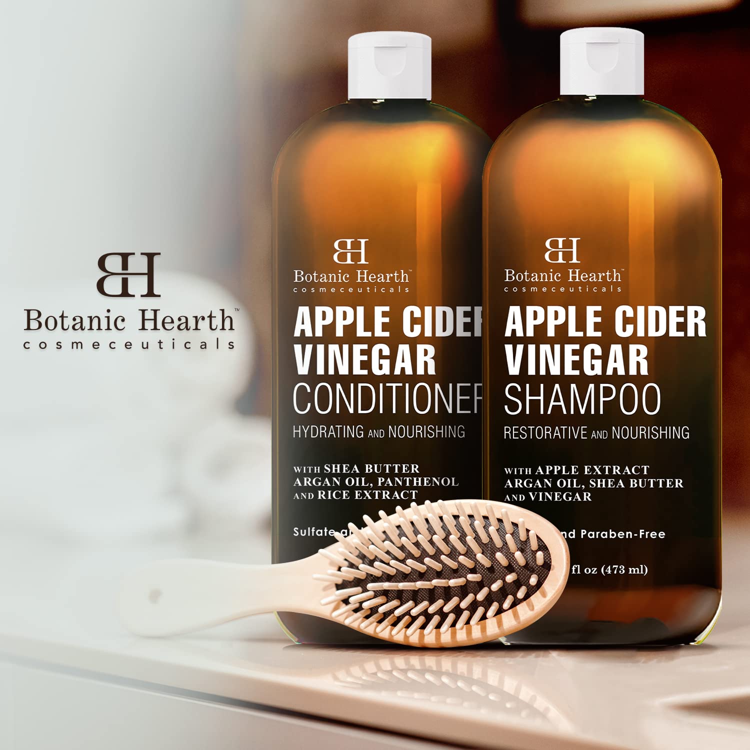 Foto 8 pulgar | Set De Champú Y Acondicionador Botanic Hearth Con Vinagre De Sidra De Manzana - Venta Internacional.