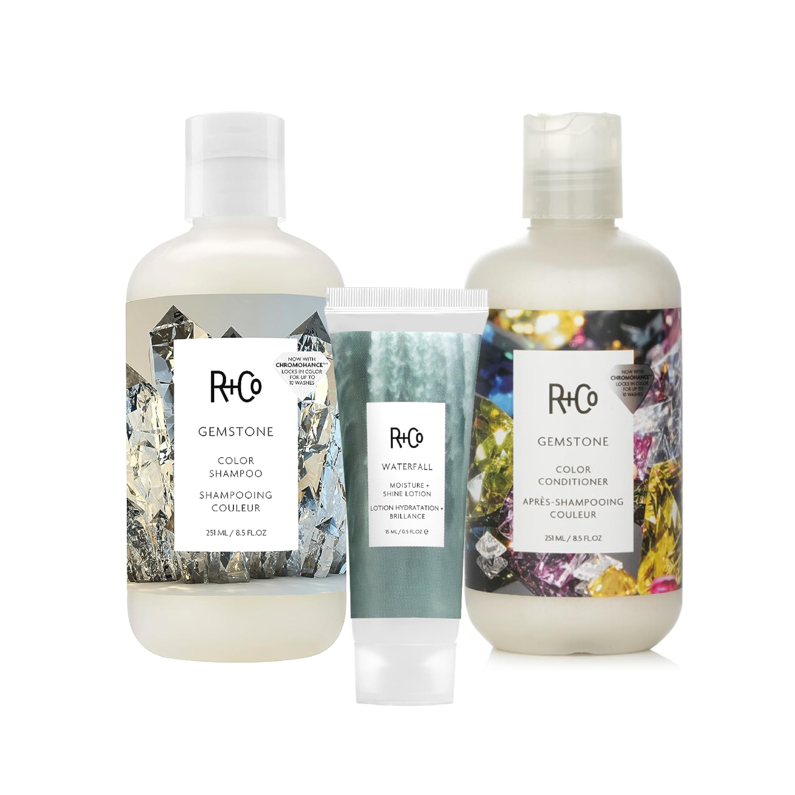 Foto 2 pulgar | Set De Champú Y Acondicionador R+co Gemstone Color 250 Ml - Venta Internacional.