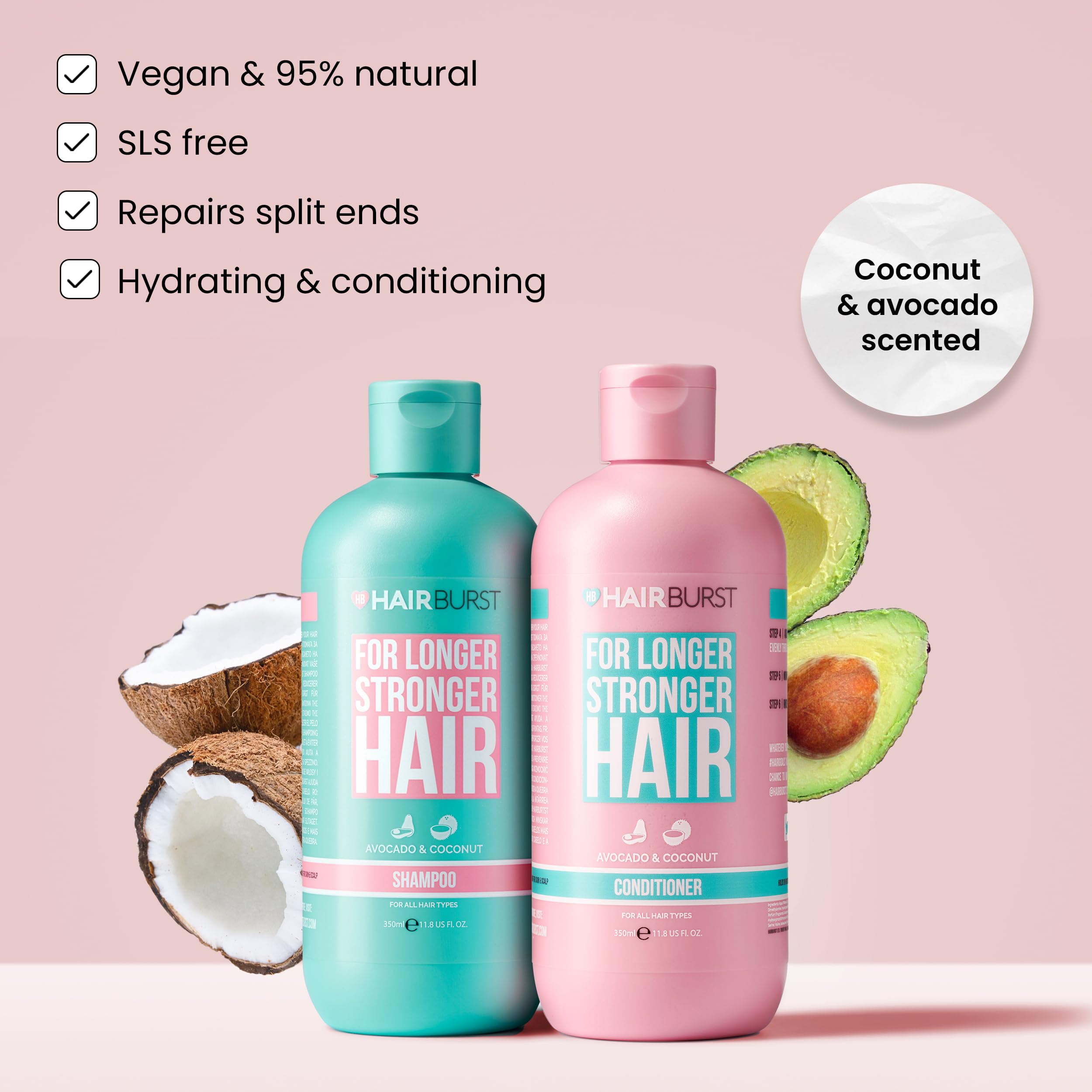 Foto 3 pulgar | Set De Champú Y Acondicionador Hair Burst Para Fortalecer El Crecimiento Del Cabello - Venta Internacional.