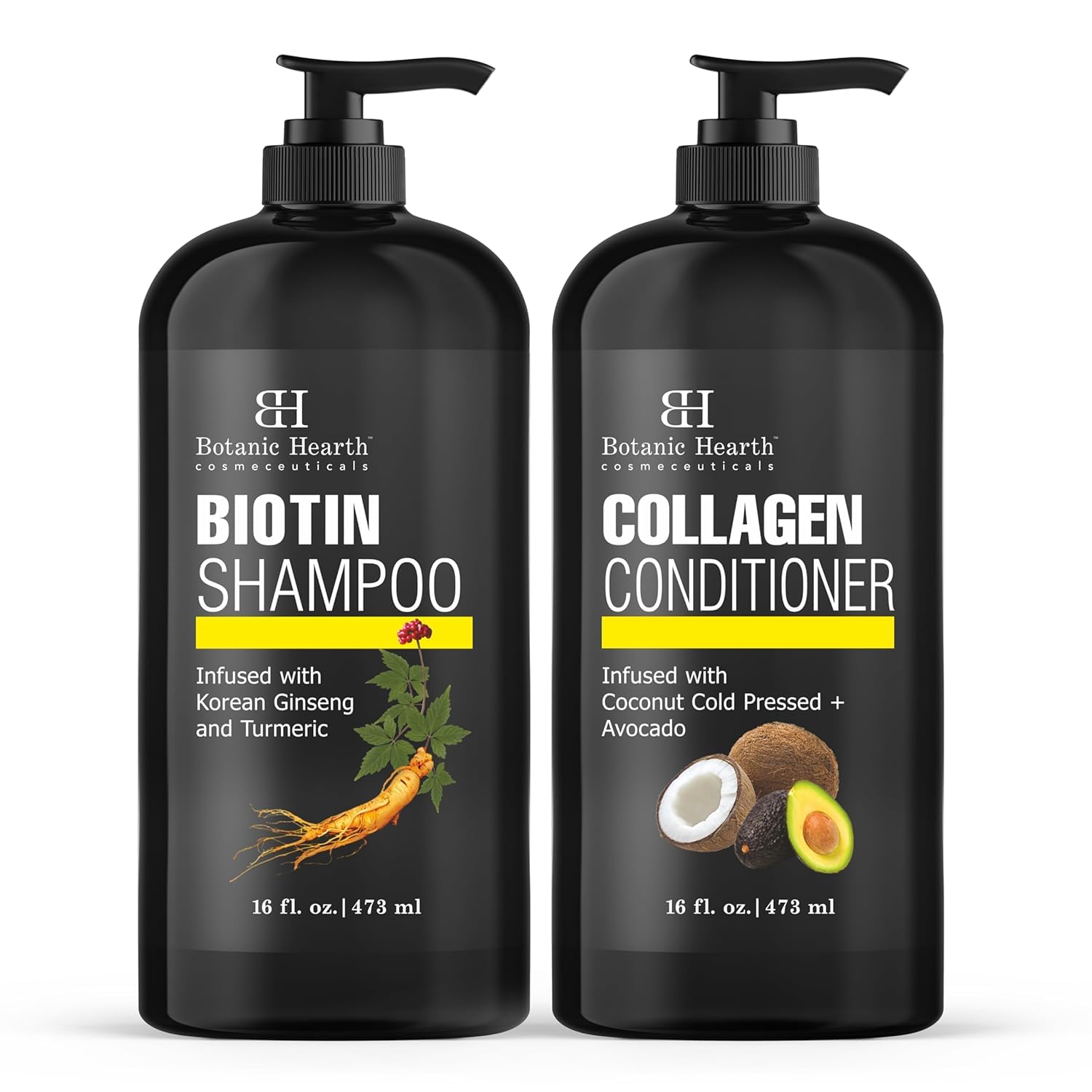 Foto 2 pulgar | Set De Champú Y Acondicionador Botanic Hearth Biotin 480 Ml X 2 - Venta Internacional.