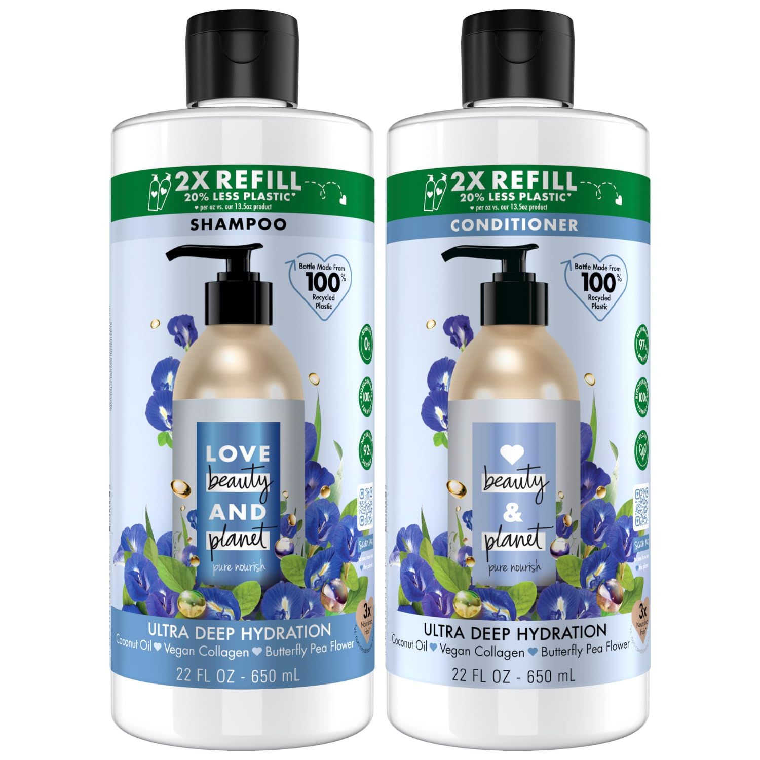 Foto 2 pulgar | Set de Cuidado del Cabello Love Beauty And Planet de 650 ml-Venta Internacional