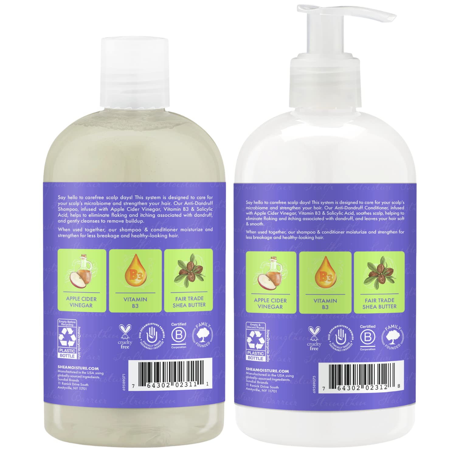Foto 2 | Set de Cuidado del Cabello Sheamoisture Anticaspa-Venta Internacional