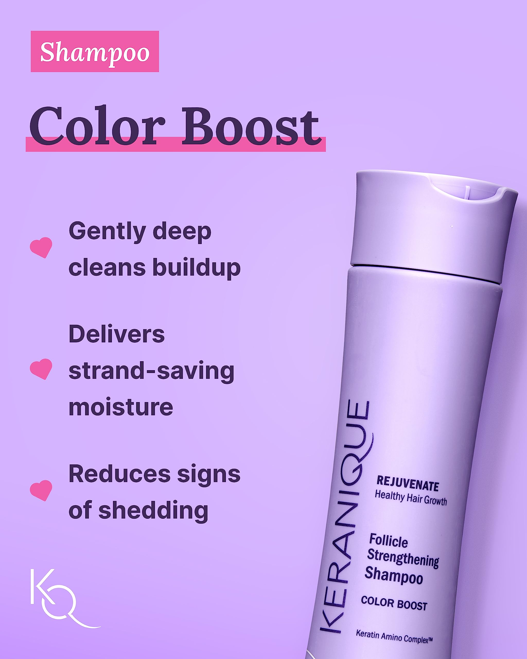 Foto 4 pulgar | Set Para El Cuidado Del Cabello Keranique Color Treated Con Champú Y Acondicionador - Venta Internacional.