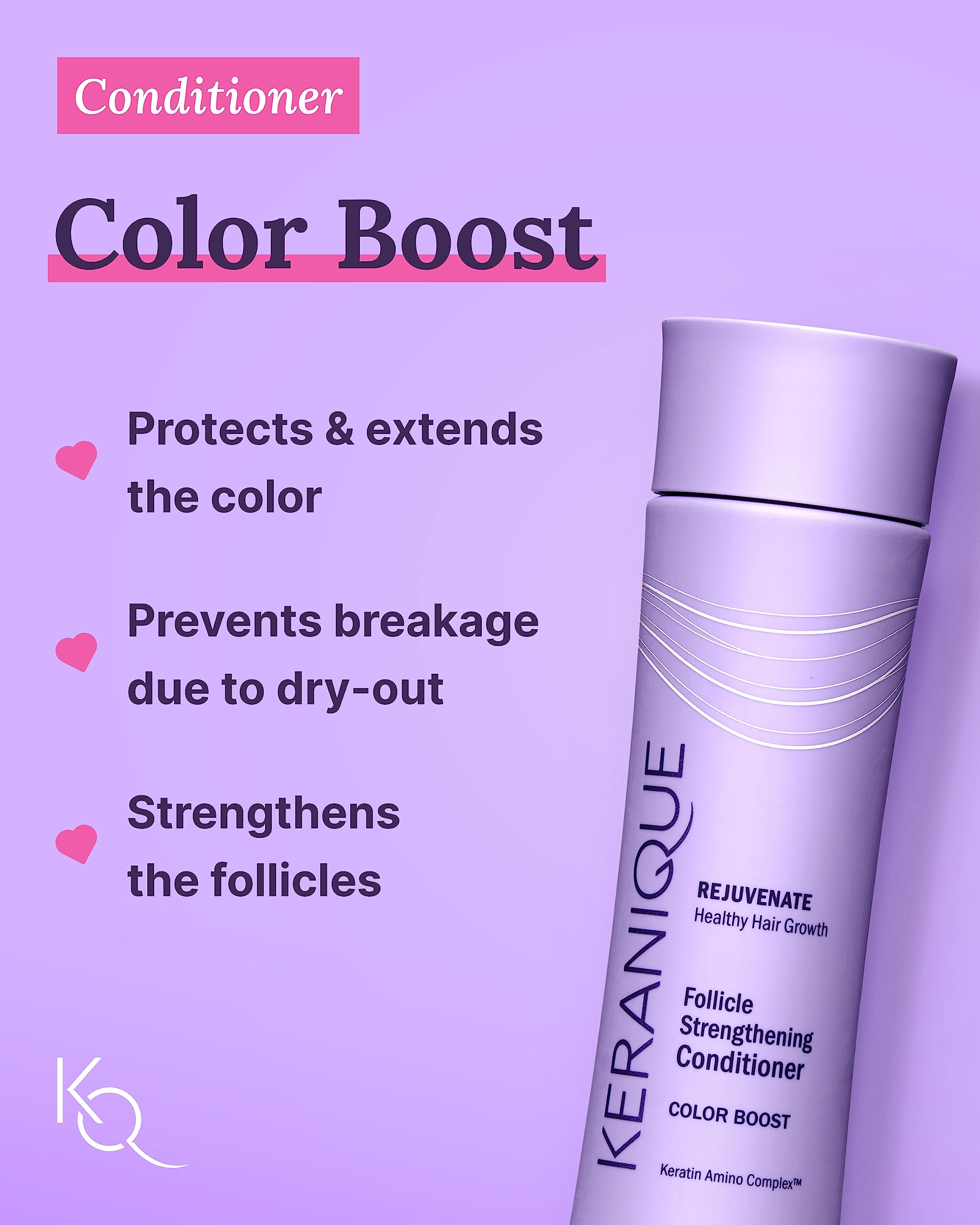 Foto 5 pulgar | Set Para El Cuidado Del Cabello Keranique Color Treated Con Champú Y Acondicionador - Venta Internacional.
