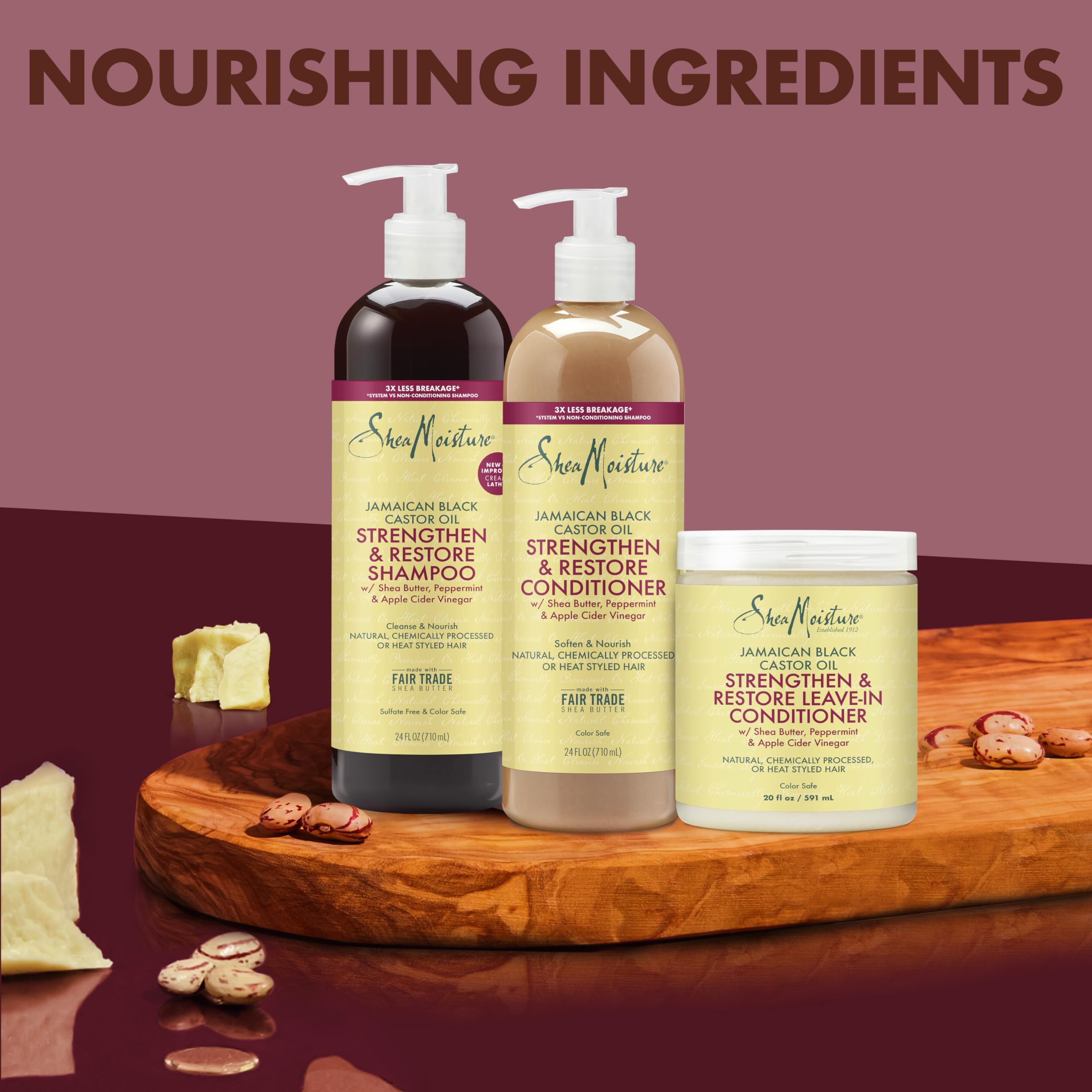 Foto 6 pulgar | Paquete de 3 Unidades de Sheamoisture Strengthure & Restore para el Cuidado del Cabello - Venta Internacional