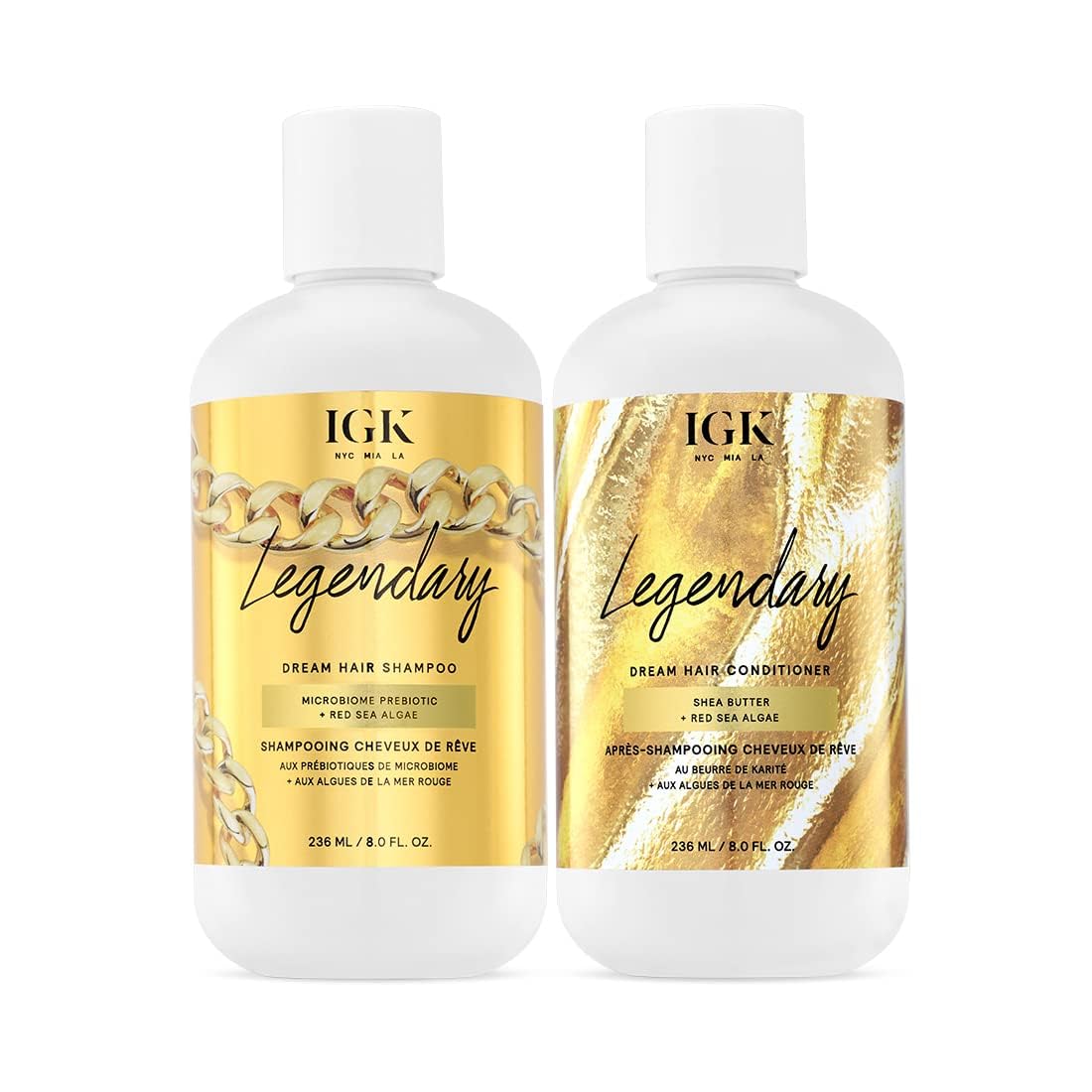 Foto 2 pulgar | Set De Champú Y Acondicionador Igk Legendary Dream Hair 240 Ml - Venta Internacional.
