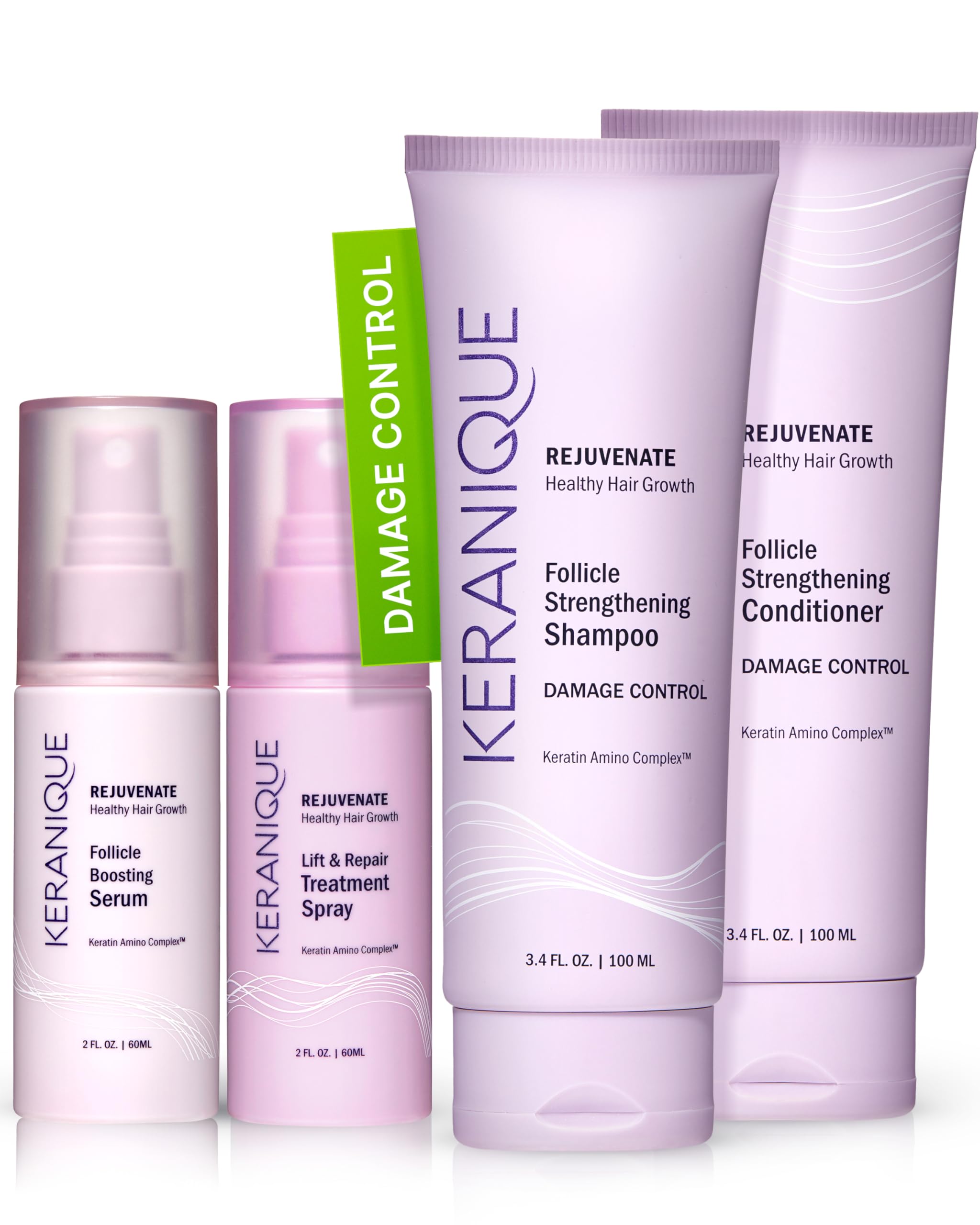 Foto 2 pulgar | Set para el Cuidado del Cabello Keranique Damage Control Shampoo & Acondicionador - Venta Internacional