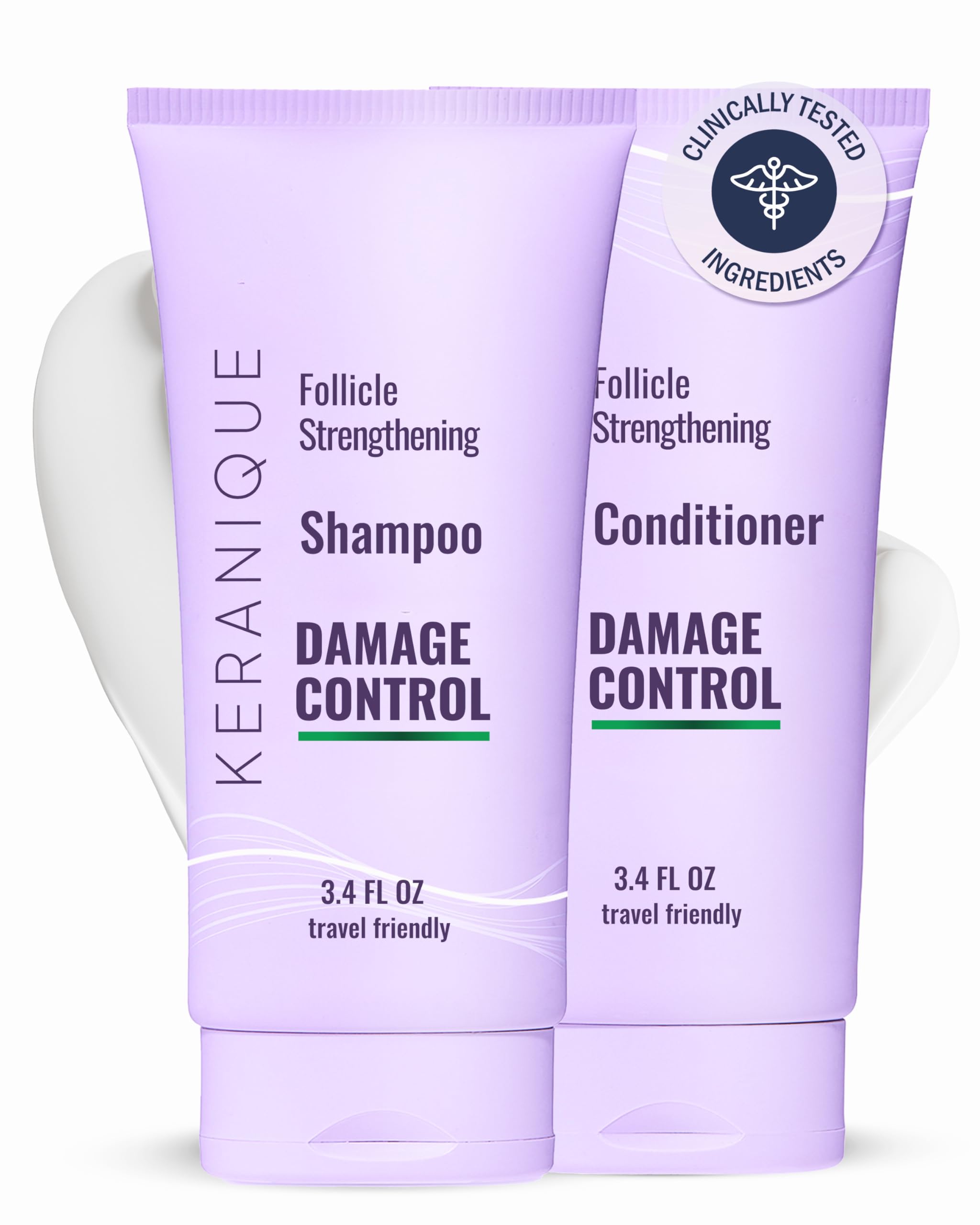Foto 2 pulgar | Set De Champú Y Acondicionador Keranique Damage Control Hair - Venta Internacional.