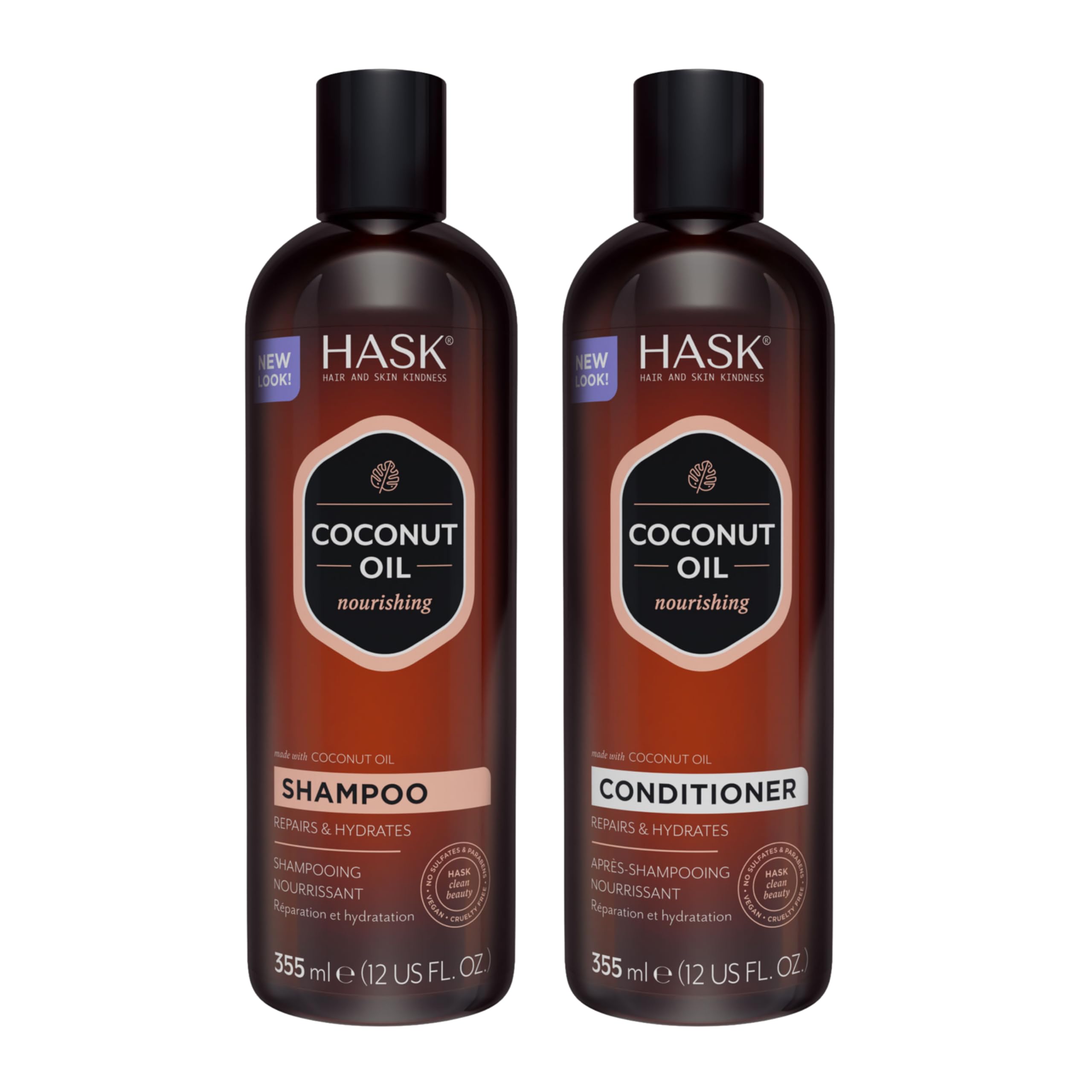 Foto 2 pulgar | Set De Champú Y Acondicionador Hask Coconut Que Nutre Todo El Cabello - Venta Internacional.