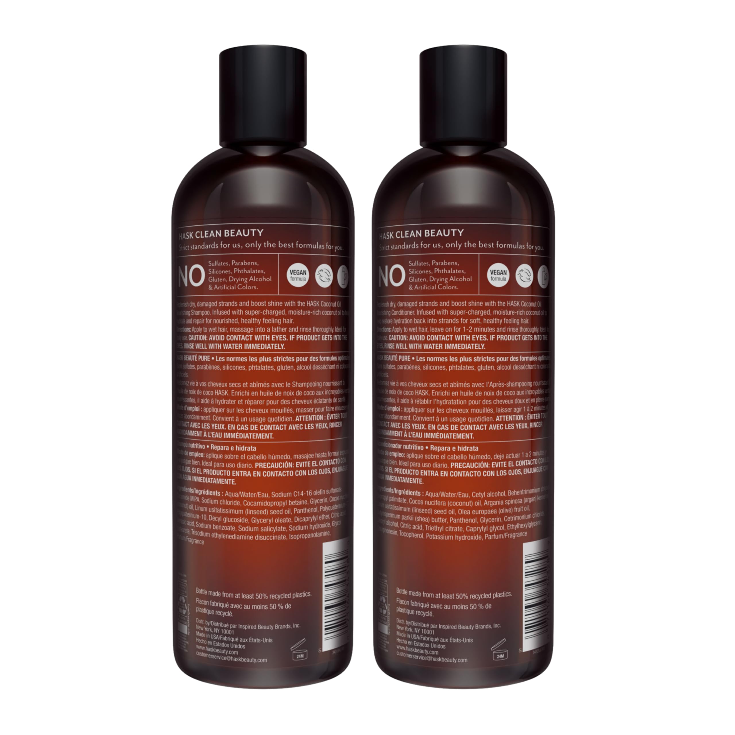 Foto 8 pulgar | Set De Champú Y Acondicionador Hask Coconut Que Nutre Todo El Cabello - Venta Internacional.