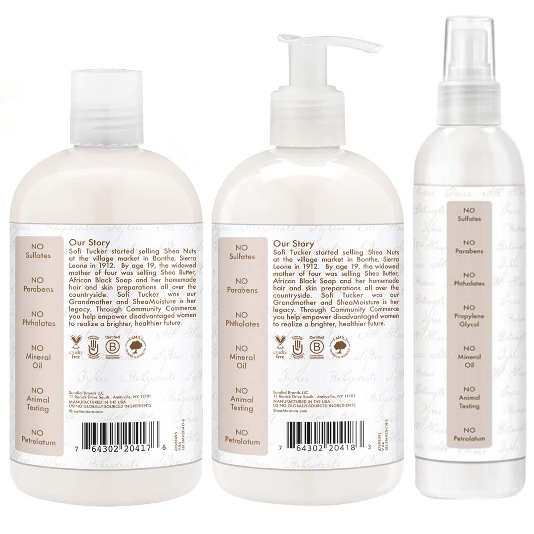 Foto 2 | Set de Champú + Acondicionador + Tratamiento Shea Moisture Daily Hydration - Venta Internacional