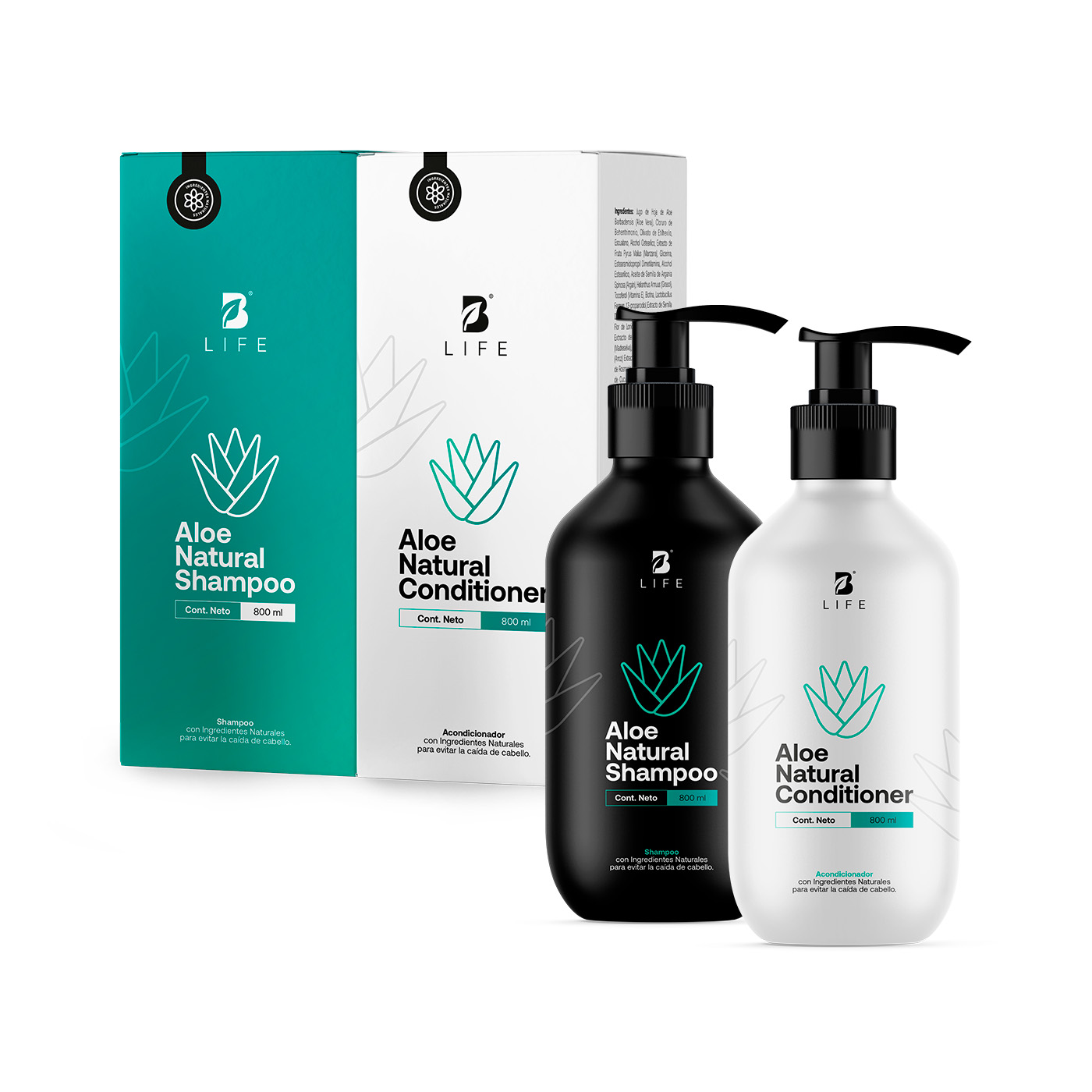 Foto 2 pulgar | Set de Shampoo y Acondicionador B Life de 800 ml