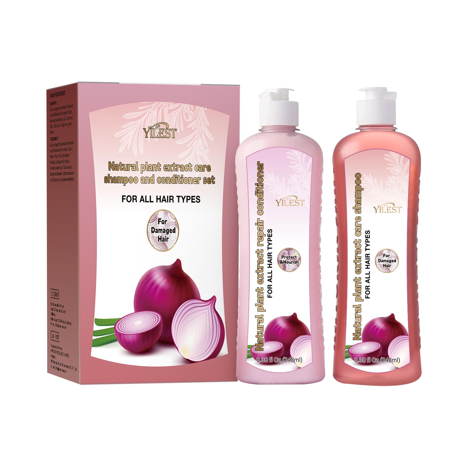 Foto 2 pulgar | Set De Champú Y Tratamiento Con Cebolla, Biotina Y Romero Para El Cuidado Del Cabello - Venta Internacional.
