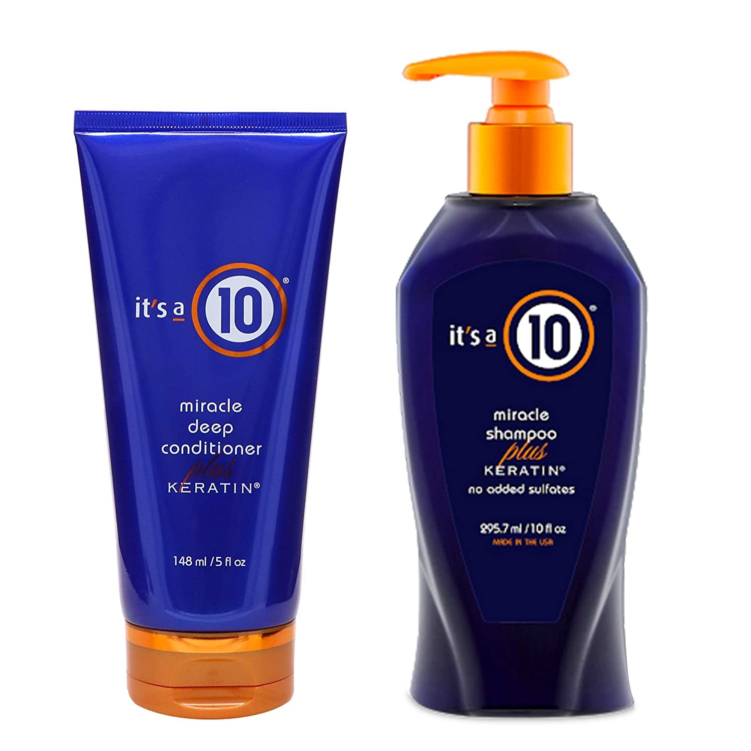 Champú Y Acondicionador Profundo Duo It's A 10 Con Queratina 300 Ml - Venta Internacional.