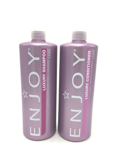 Foto 1 | Champú Y Acondicionador Duo Enjoy Hair Care, 1 Litro, Para Cabello Grueso - Venta Internacional.