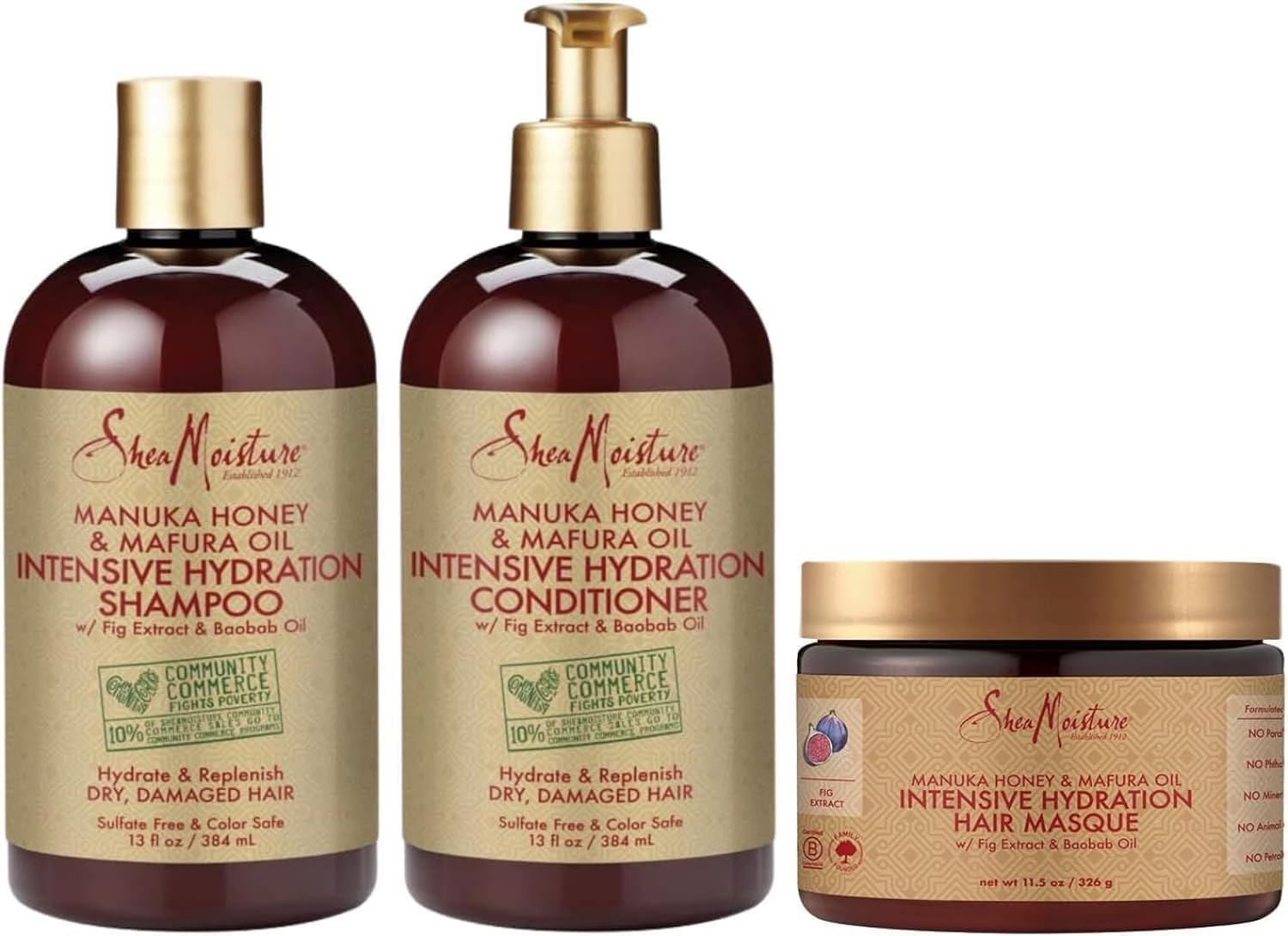 Foto 2 pulgar | Set De Tratamiento Capilar Sheamoisture Manuka Honey Curly Hair - Venta Internacional.