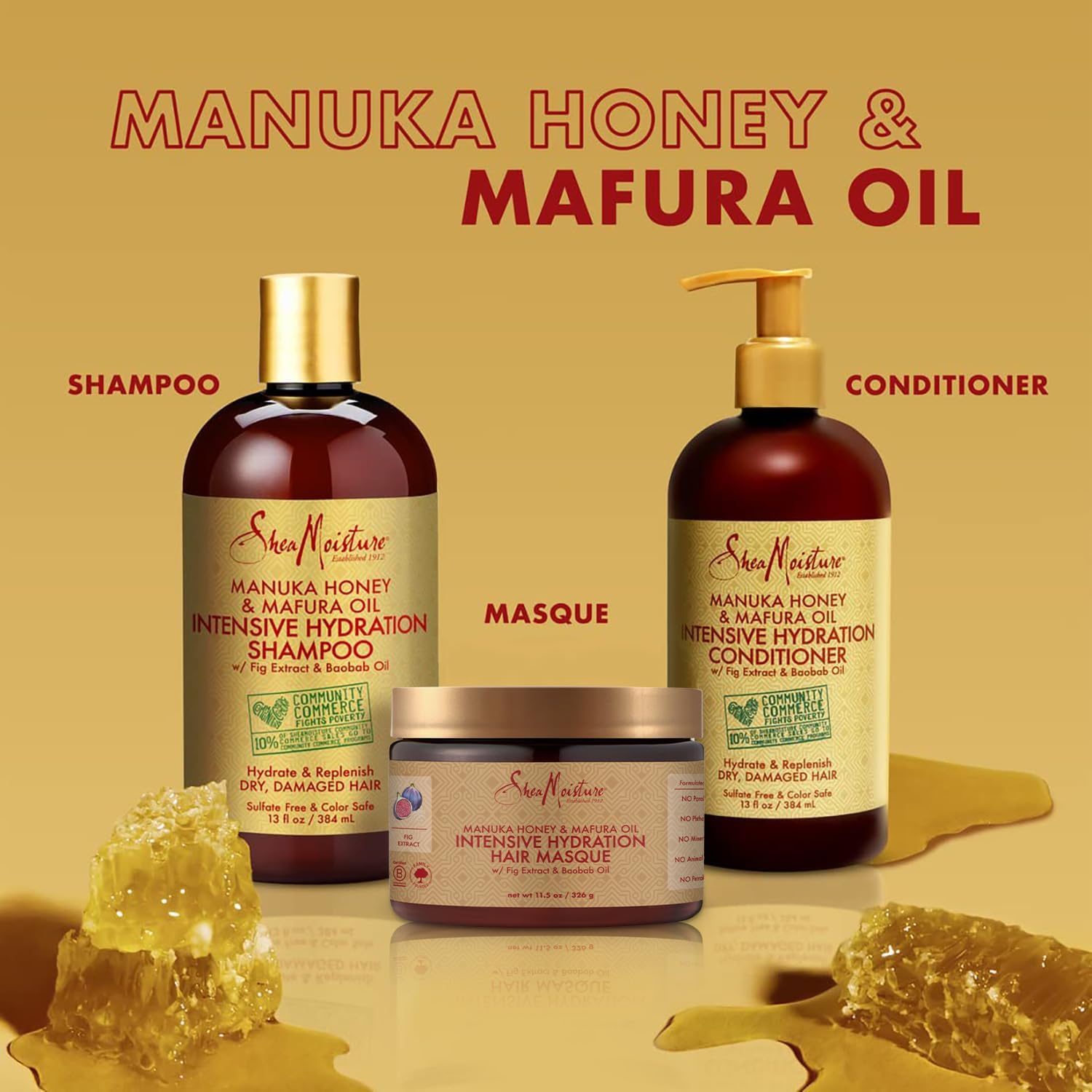 Foto 3 pulgar | Set De Tratamiento Capilar Sheamoisture Manuka Honey Curly Hair - Venta Internacional.