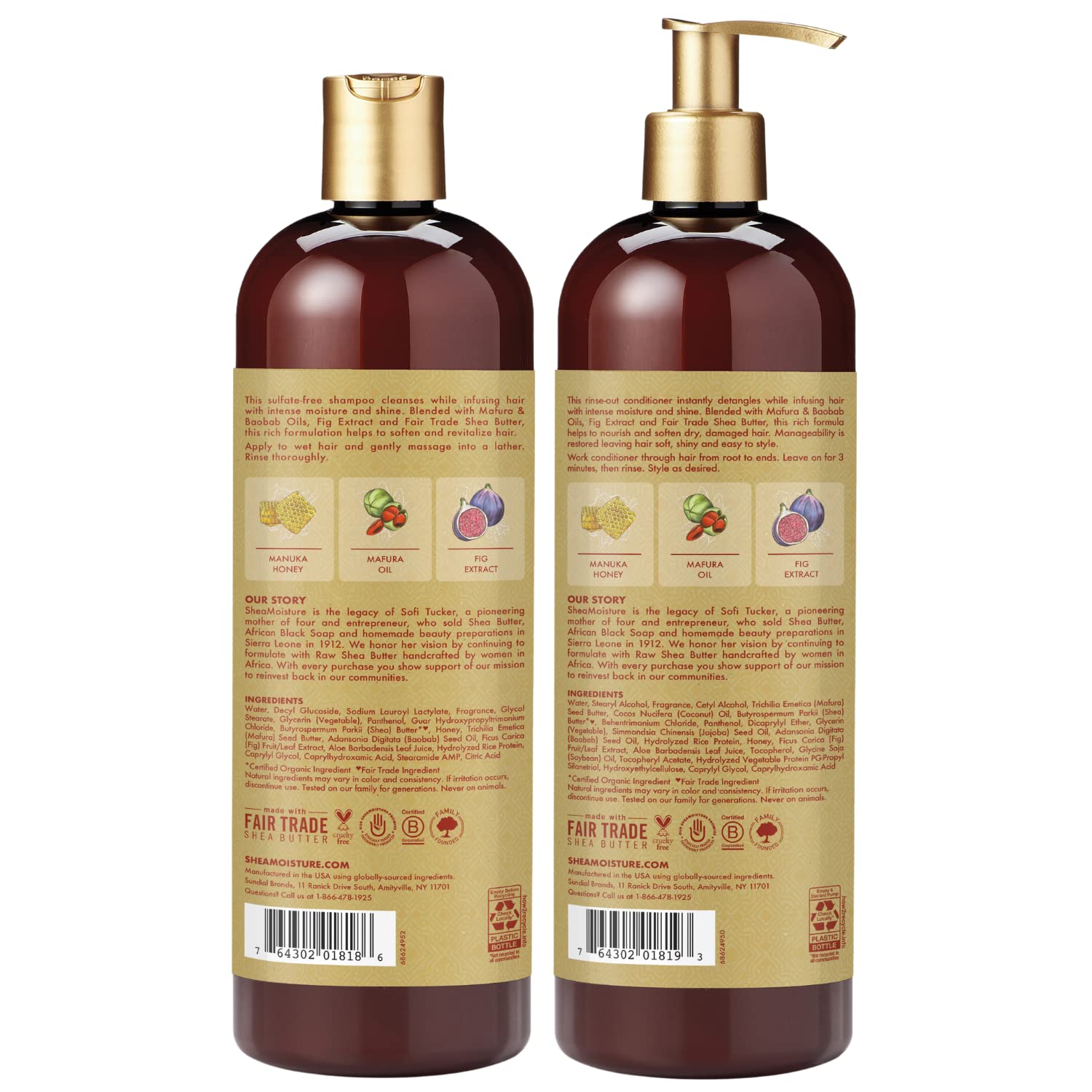 Foto 3 pulgar | Set de Shampoo y Acondicionador Sheamoisture Intensive Hydration - Venta Internacional