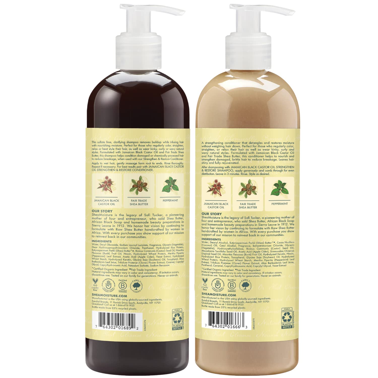Foto 3 pulgar | Set para Cabello Rizado Sheamoisture con Aceite de Ricino Negro- Venta Internacional