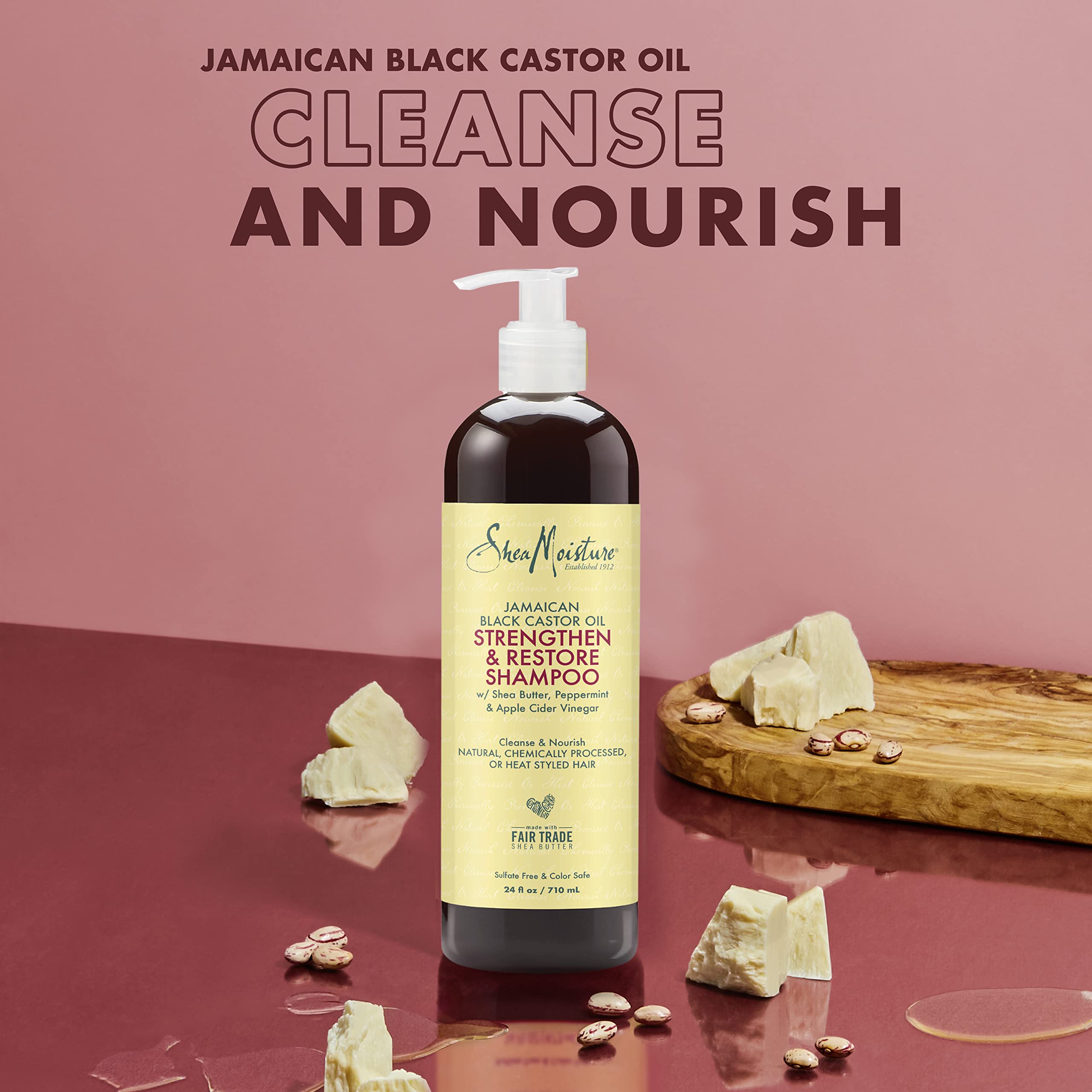 Foto 5 pulgar | Set para Cabello Rizado Sheamoisture con Aceite de Ricino Negro- Venta Internacional
