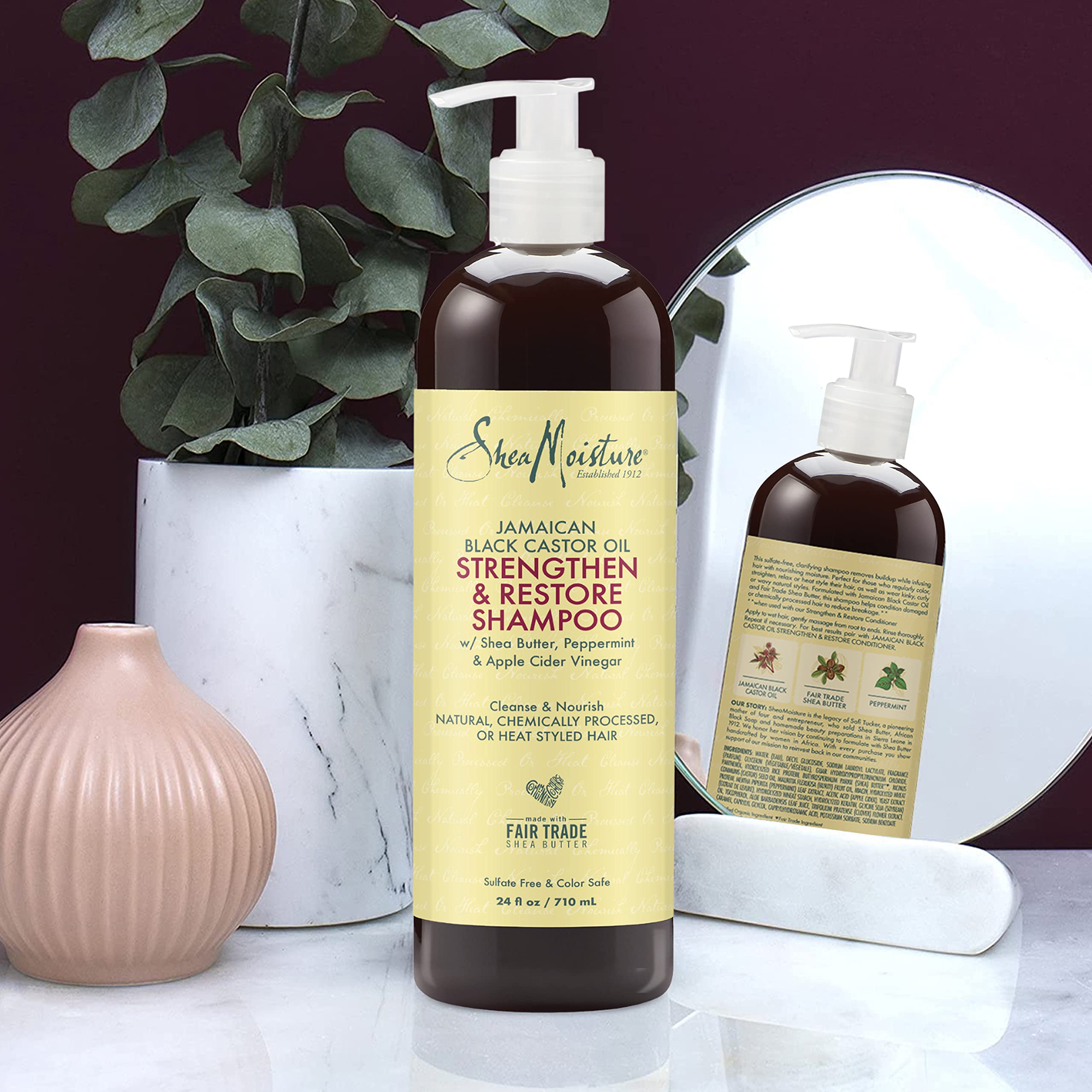 Foto 7 pulgar | Set para Cabello Rizado Sheamoisture con Aceite de Ricino Negro- Venta Internacional
