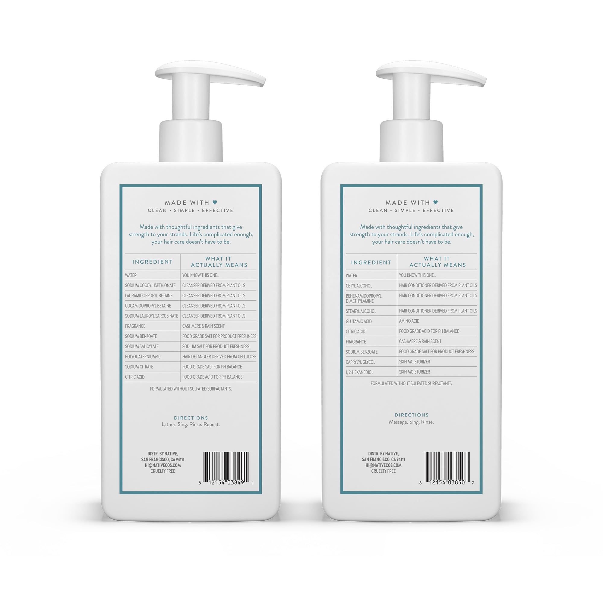 Foto 2 | Set De Champú Y Acondicionador Native Strengthening 500 Ml - Venta Internacional.