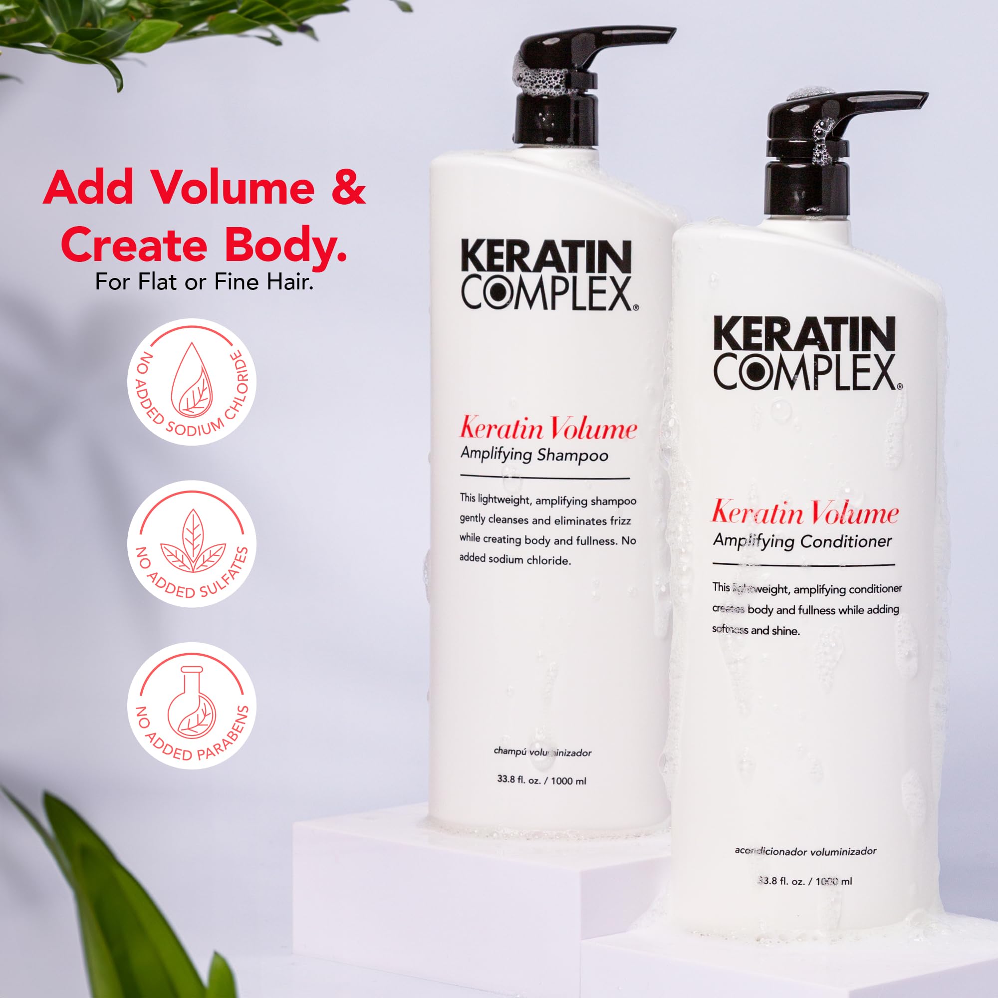 Foto 2 | Champú Y Acondicionador Duo Keratin Complex Keratin Volume - Venta Internacional.
