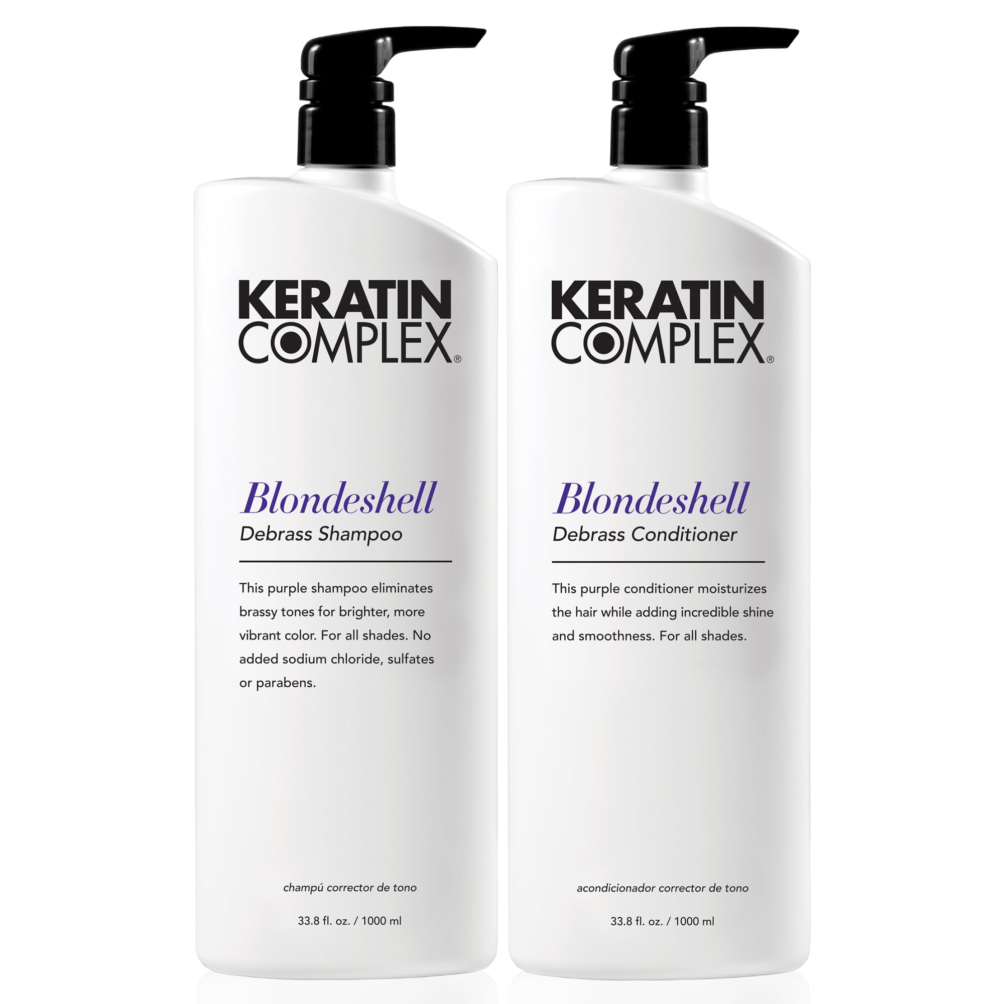 Foto 1 | Champú Y Acondicionador Duo Keratin Complex Blondeshell - Venta Internacional.