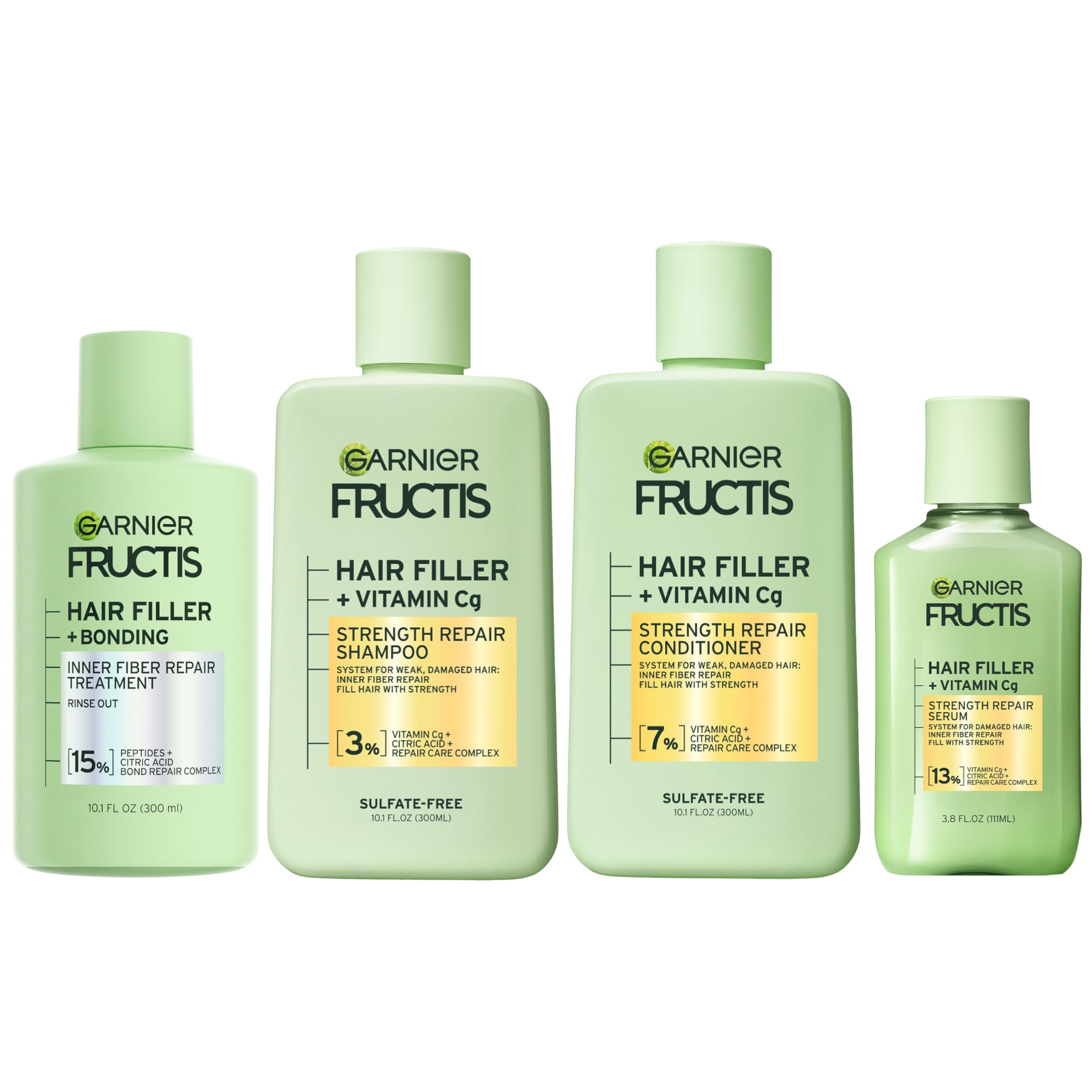 Foto 1 | Set De Tratamiento Capilar Garnier Fructis Hair Filler, 4 Artículos - Venta Internacional.