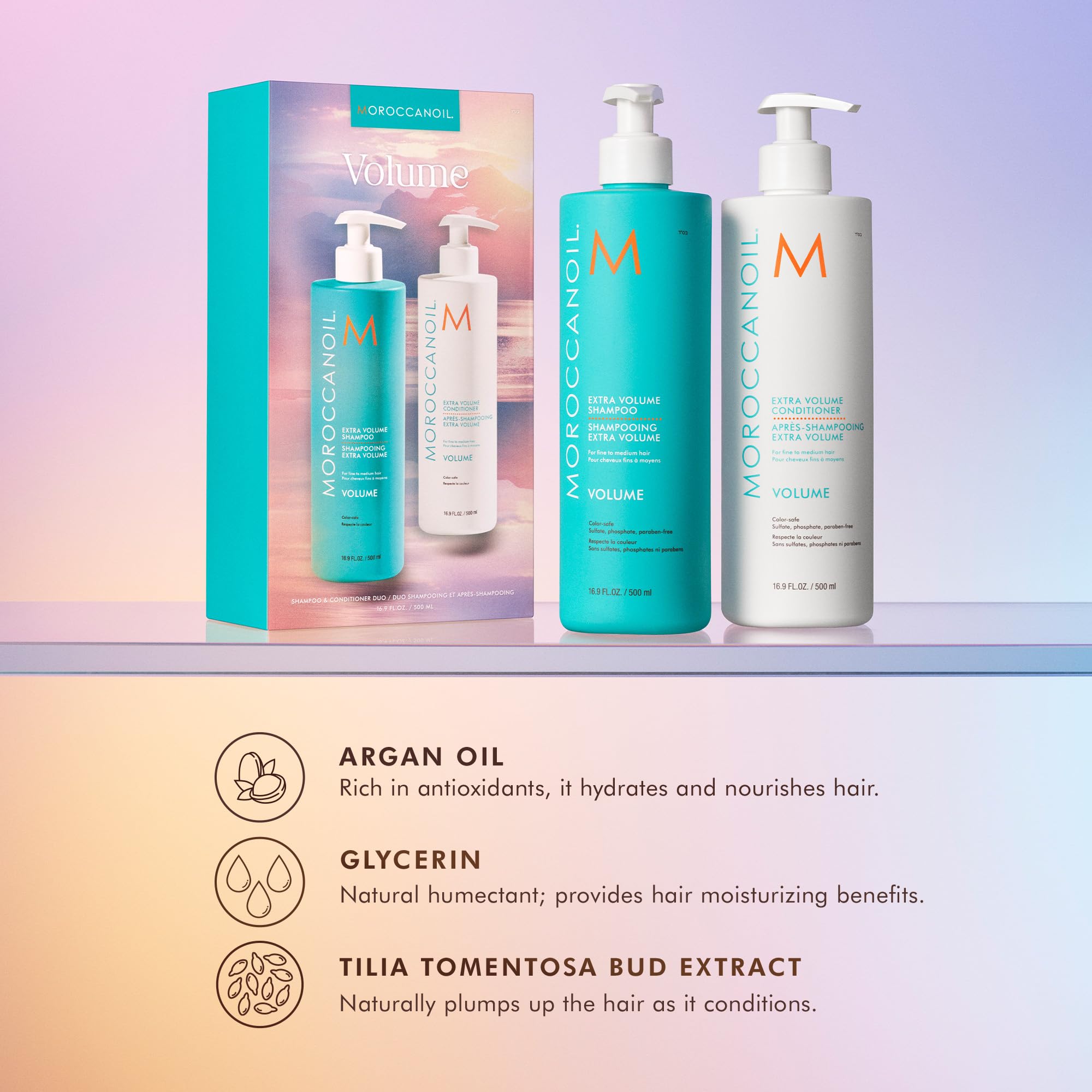 Foto 4 pulgar | Set De Champú Y Acondicionador Moroccanoil Extra Volume 500 Ml - Venta Internacional.