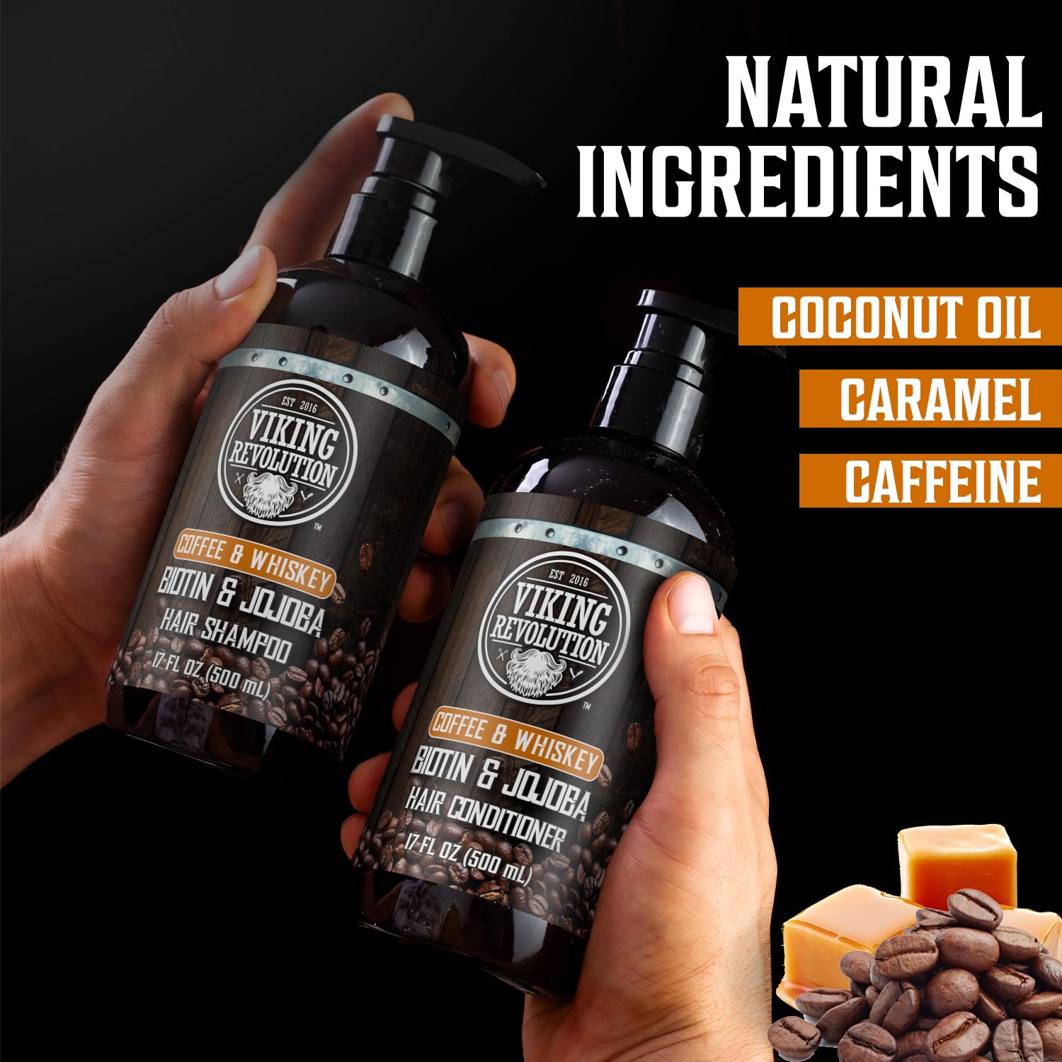 Foto 4 | Set De Champú Y Acondicionador Viking Revolution Coffee Whisky - Venta Internacional.