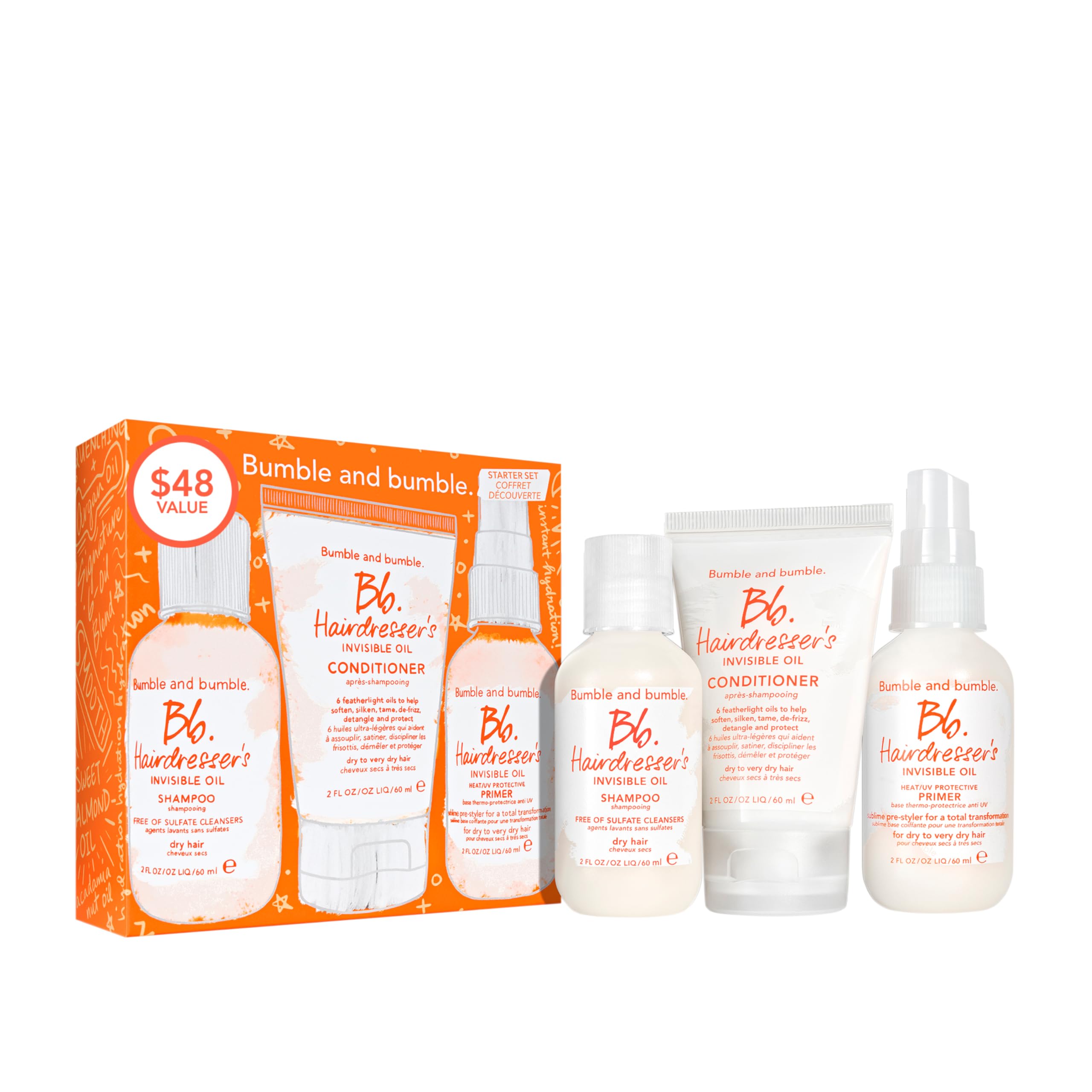 Foto 2 pulgar | Set De Inicio Bumble And Bumble. Aceite Invisible Para Peluqueros, 60 Ml - Venta Internacional.