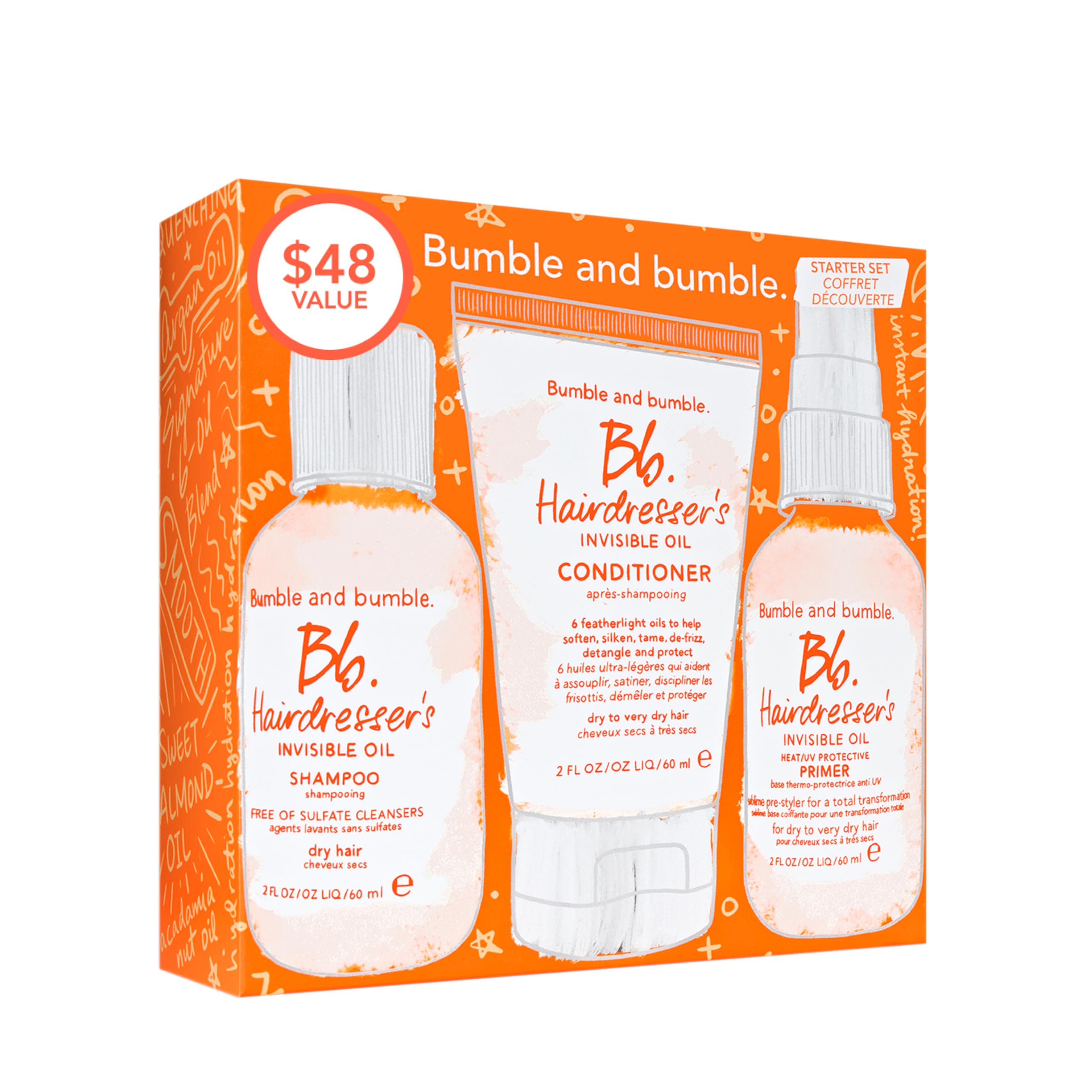 Foto 7 pulgar | Set De Inicio Bumble And Bumble. Aceite Invisible Para Peluqueros, 60 Ml - Venta Internacional.
