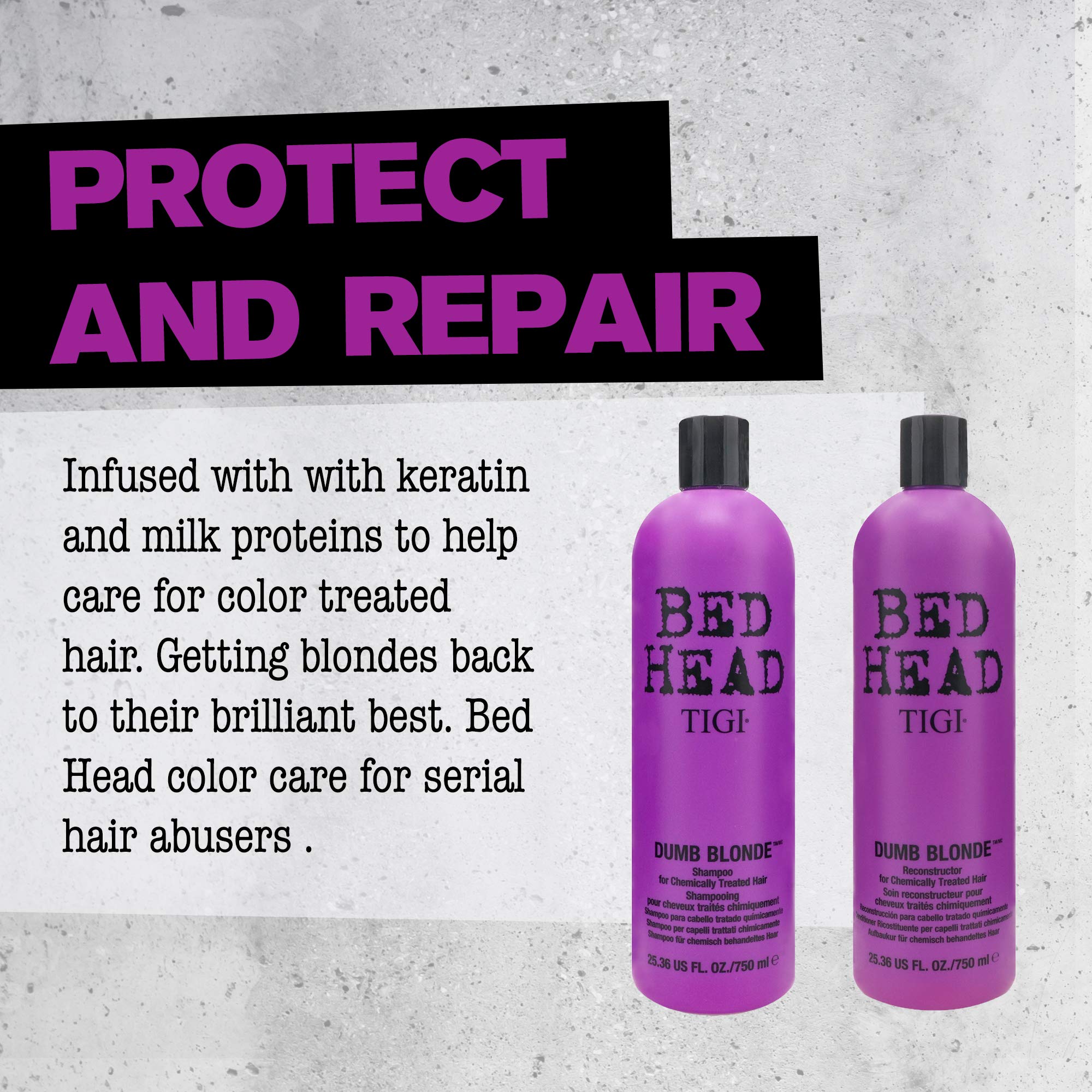 Foto 3 pulgar | Set De Champú Y Acondicionador Tigi Bed Head Dumb Blonde 750 Ml - Venta Internacional.