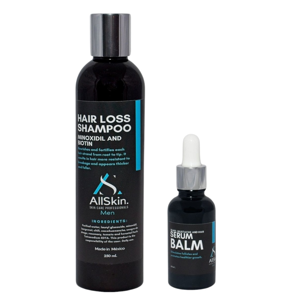 Foto 2 pulgar | Kit Anticaída De Pelo Con Shampoo Y Suero Con Minoxidil Y Biotina