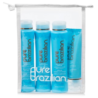 Foto 1 | Kit De Tamaño De Viaje: Champú, Acondicionador, Sérum Y Mascarilla Antiencrespamiento Puros Brasileños - Venta
