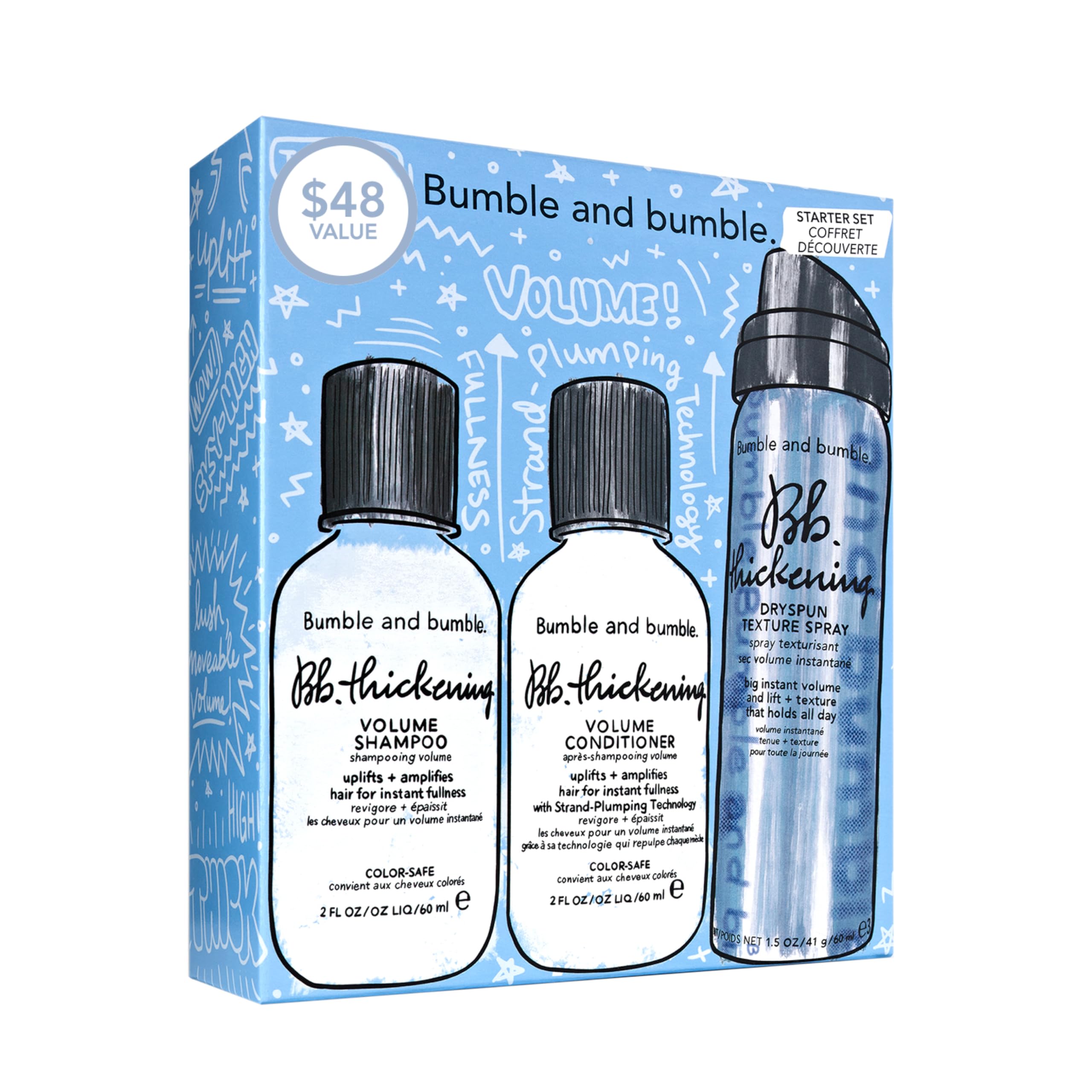Foto 3 pulgar | Set De Inicio Para Dar Volumen Al Cabello Bumble And Bumble. Engrosamiento - Venta Internacional.