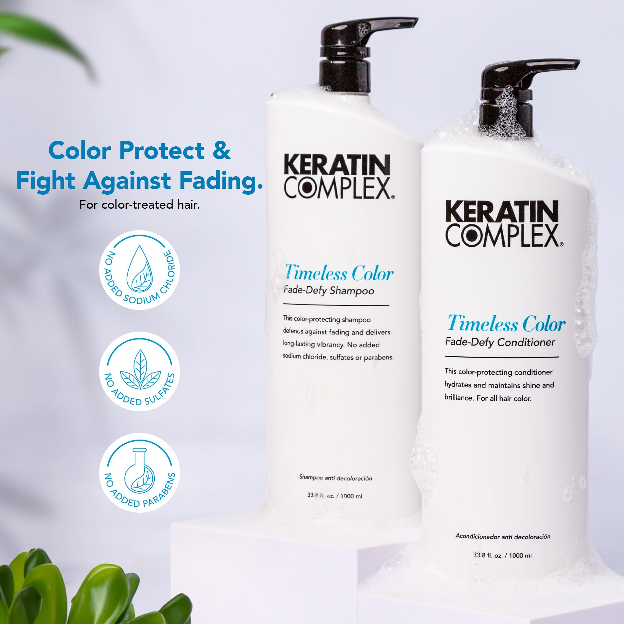 Foto 2 | Champú Y Acondicionador Duo Keratin Complex Timeless Color - Venta Internacional.