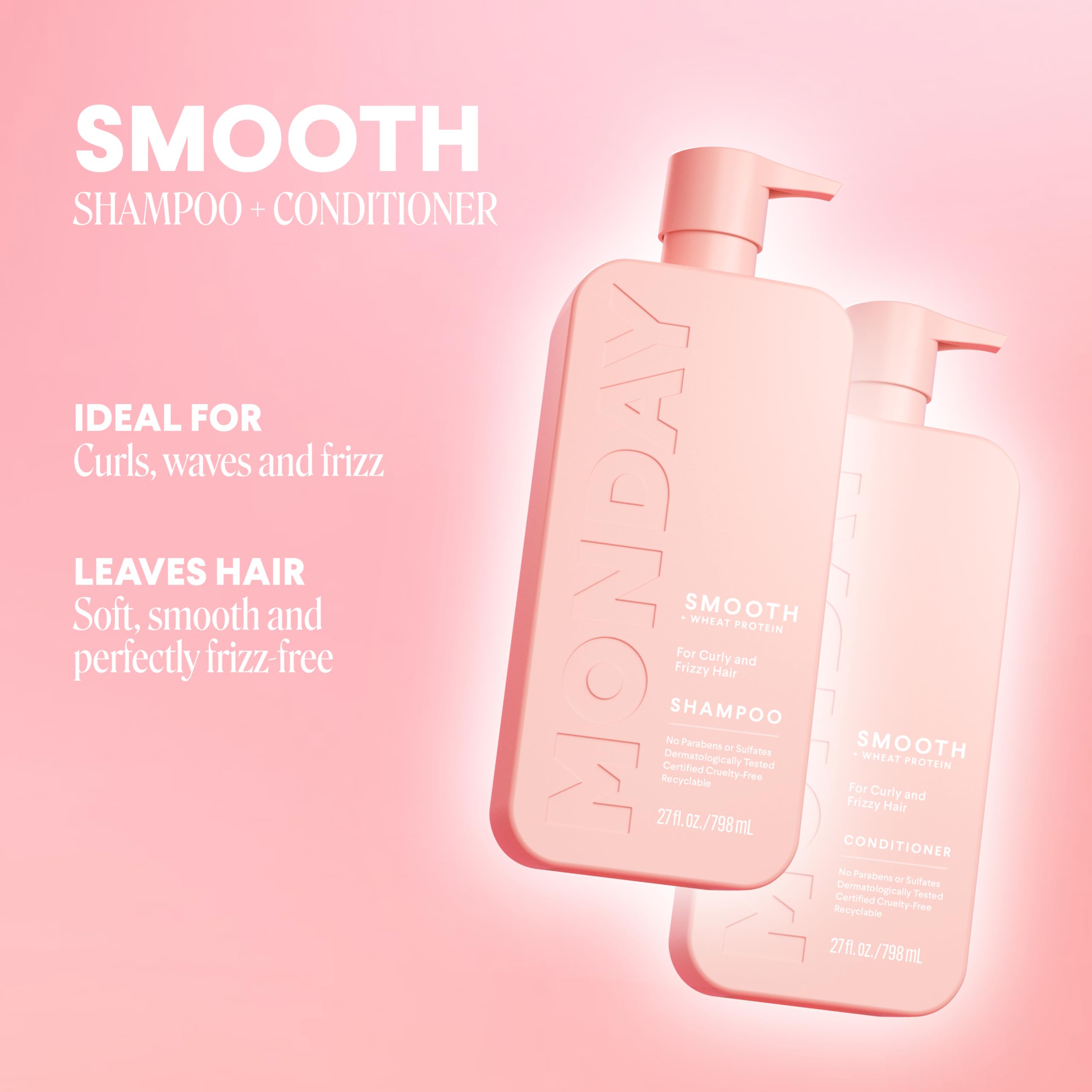 Foto 3 pulgar | Set De Champú Y Acondicionador Monday Haircare Smooth 800 Ml (2 X 400 Ml) - Venta Internacional.