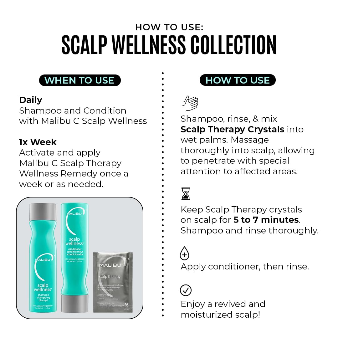 Foto 4 pulgar | Set Para El Cuidado Del Cabello Malibu C Scalp Wellness Con Champú Y Remedio Para El Cuero Cabelludo - Venta Interna